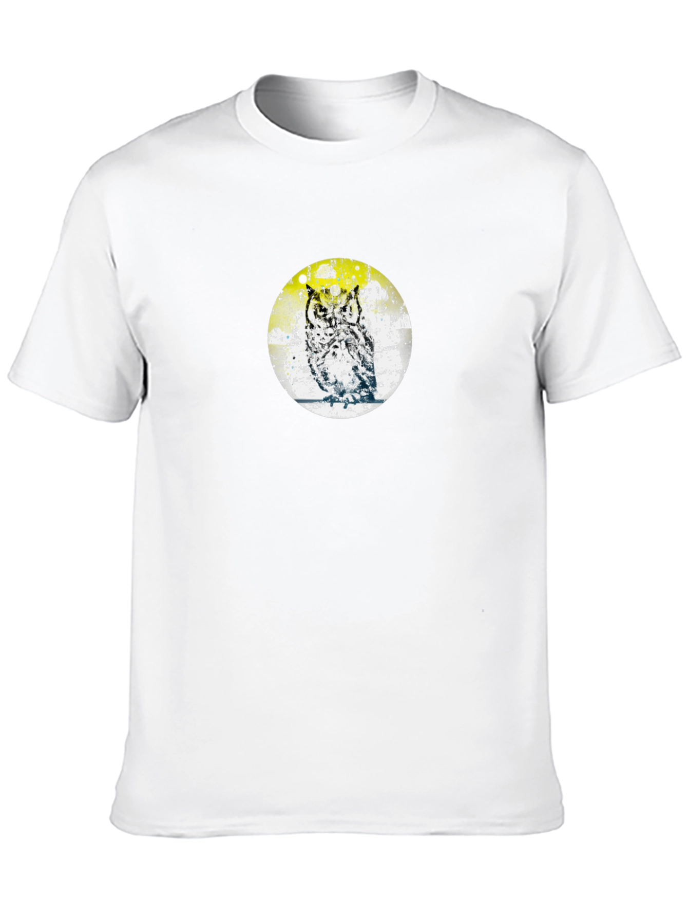 Owl Graphic Tee - Trendy Print T-Shirt