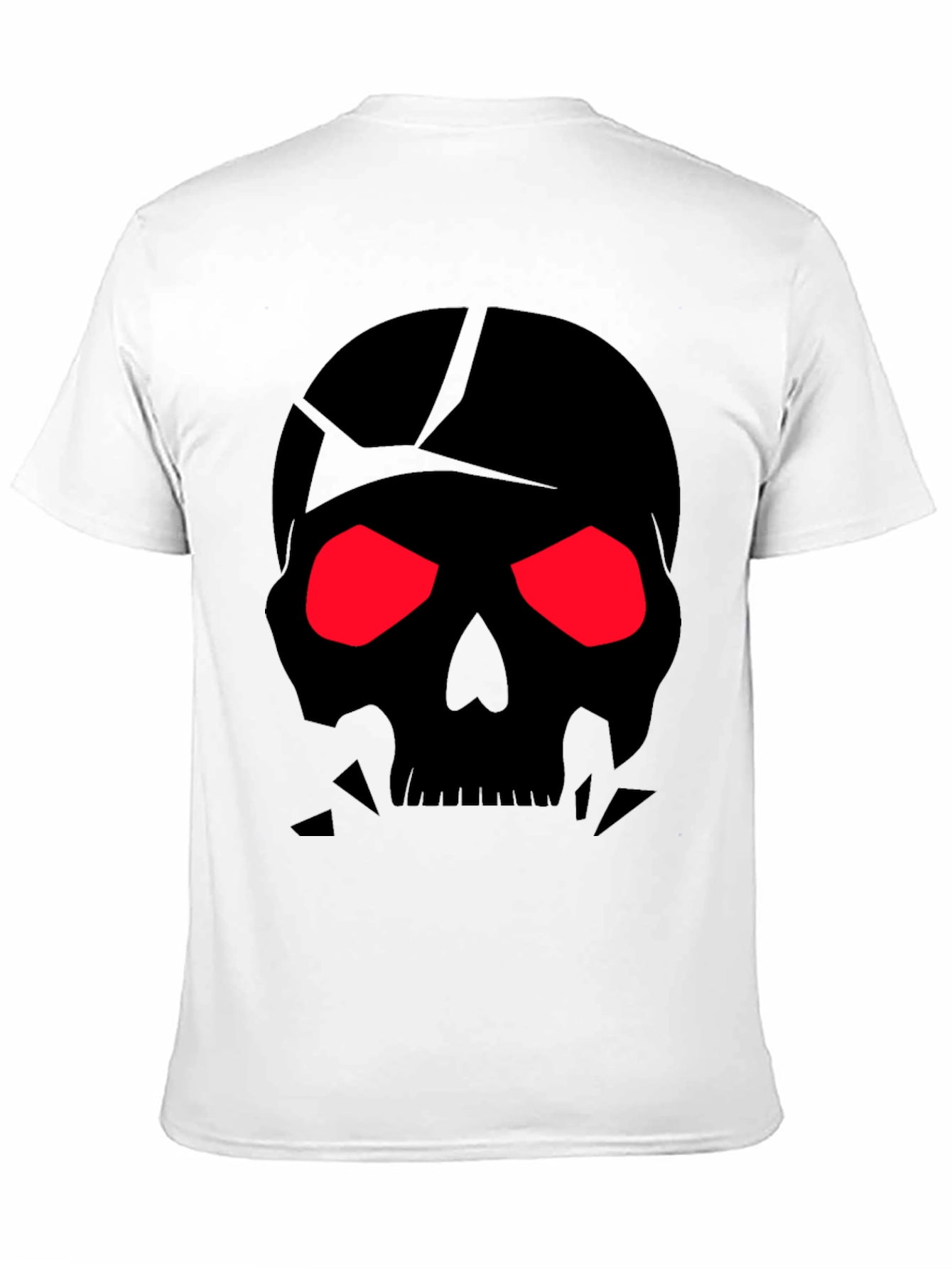 Mens Black Skull Graphic Tee