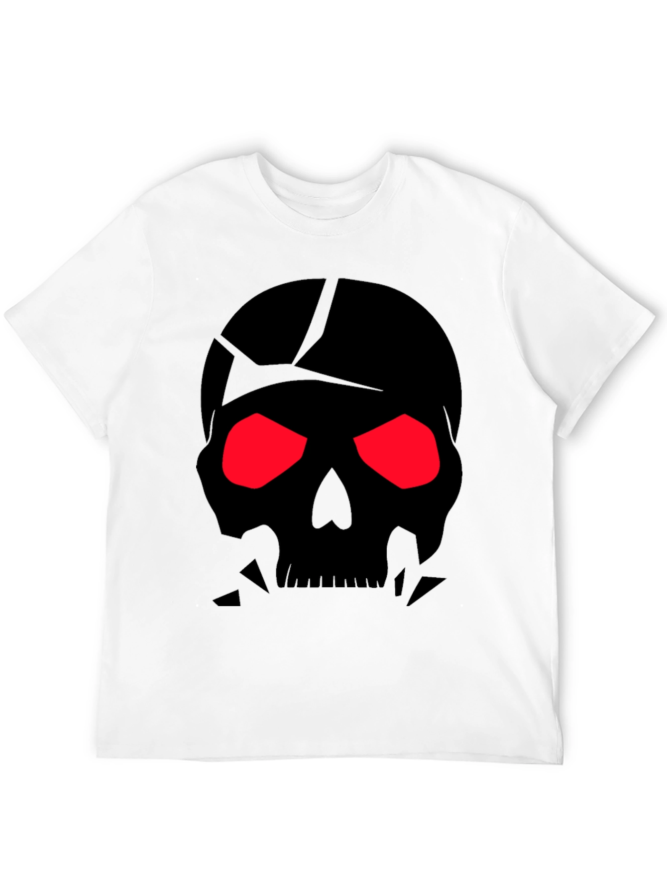 Mens Black Skull Graphic Tee