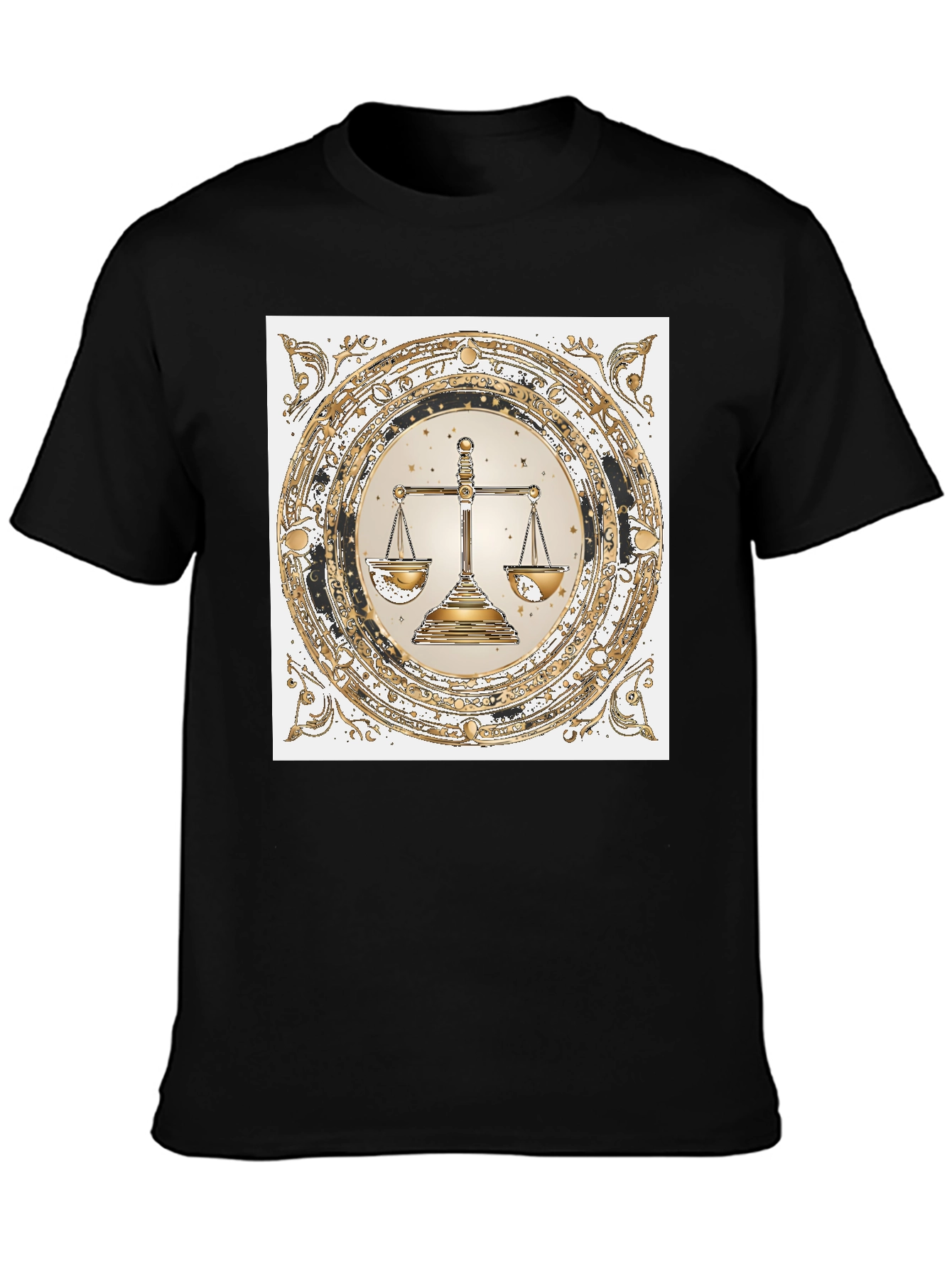 Libra Zodiac Graphic Tee - Balance & Style