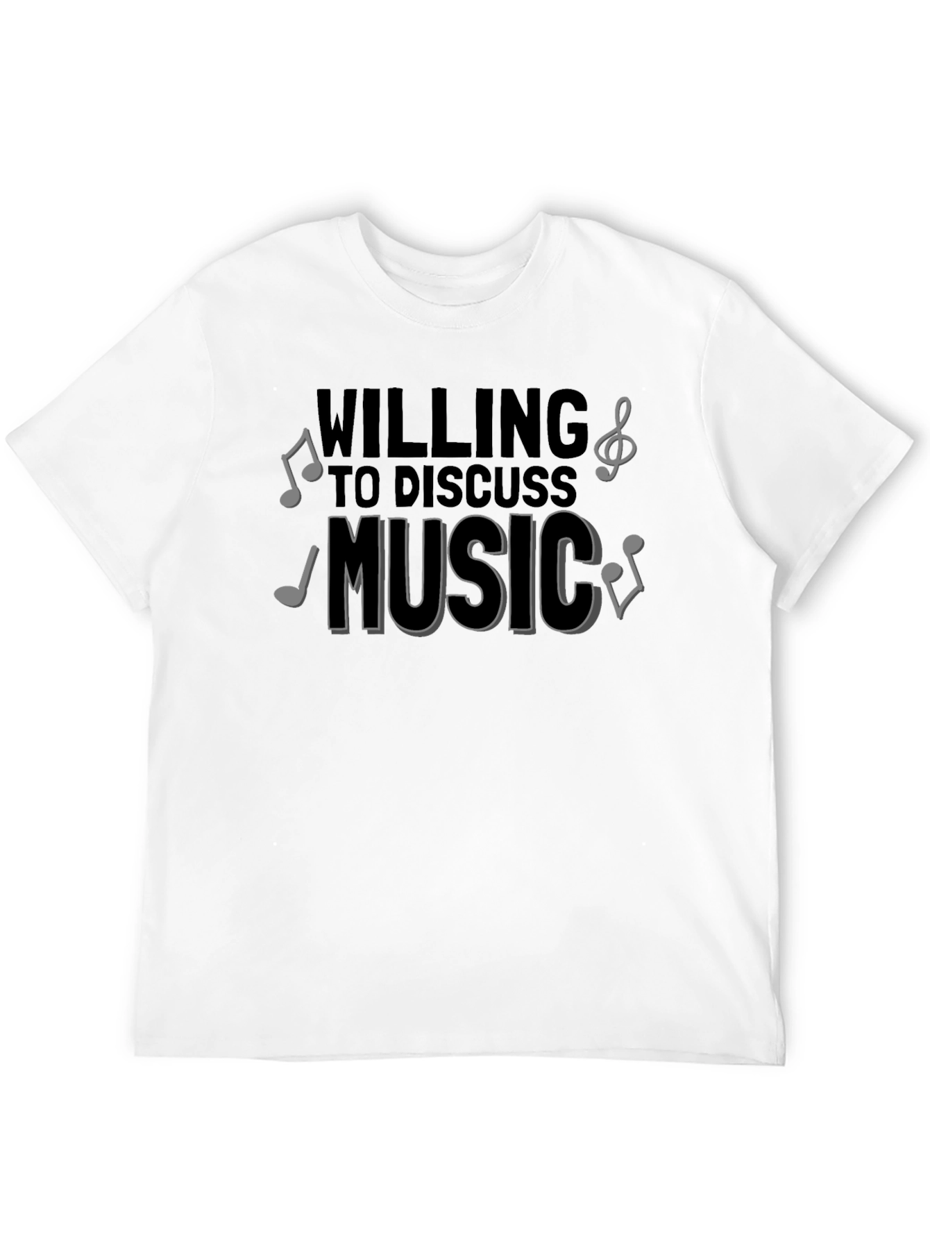 Music Lover T-Shirt - Willing to Discuss Music Tee