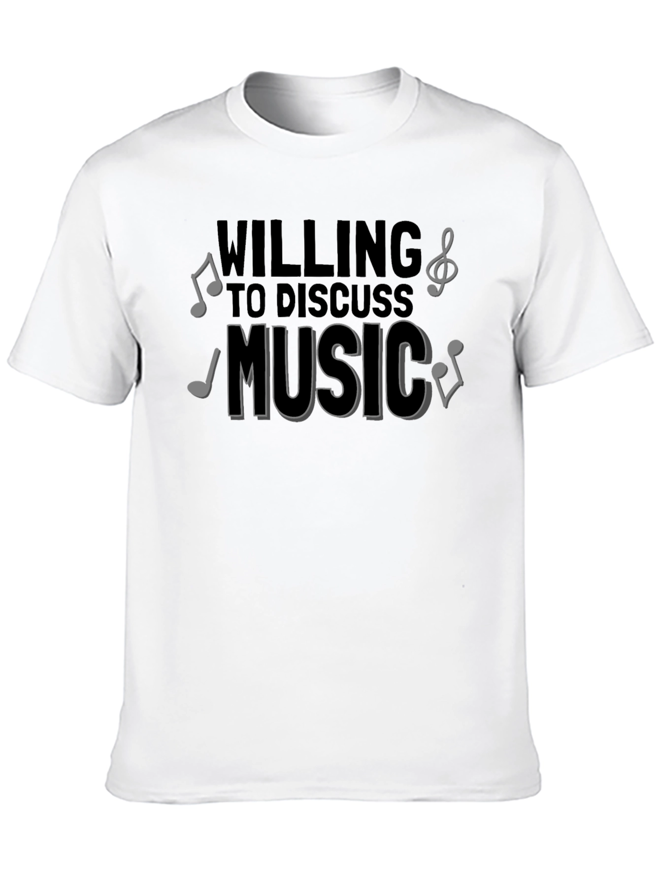 Music Lover T-Shirt - Willing to Discuss Music Tee