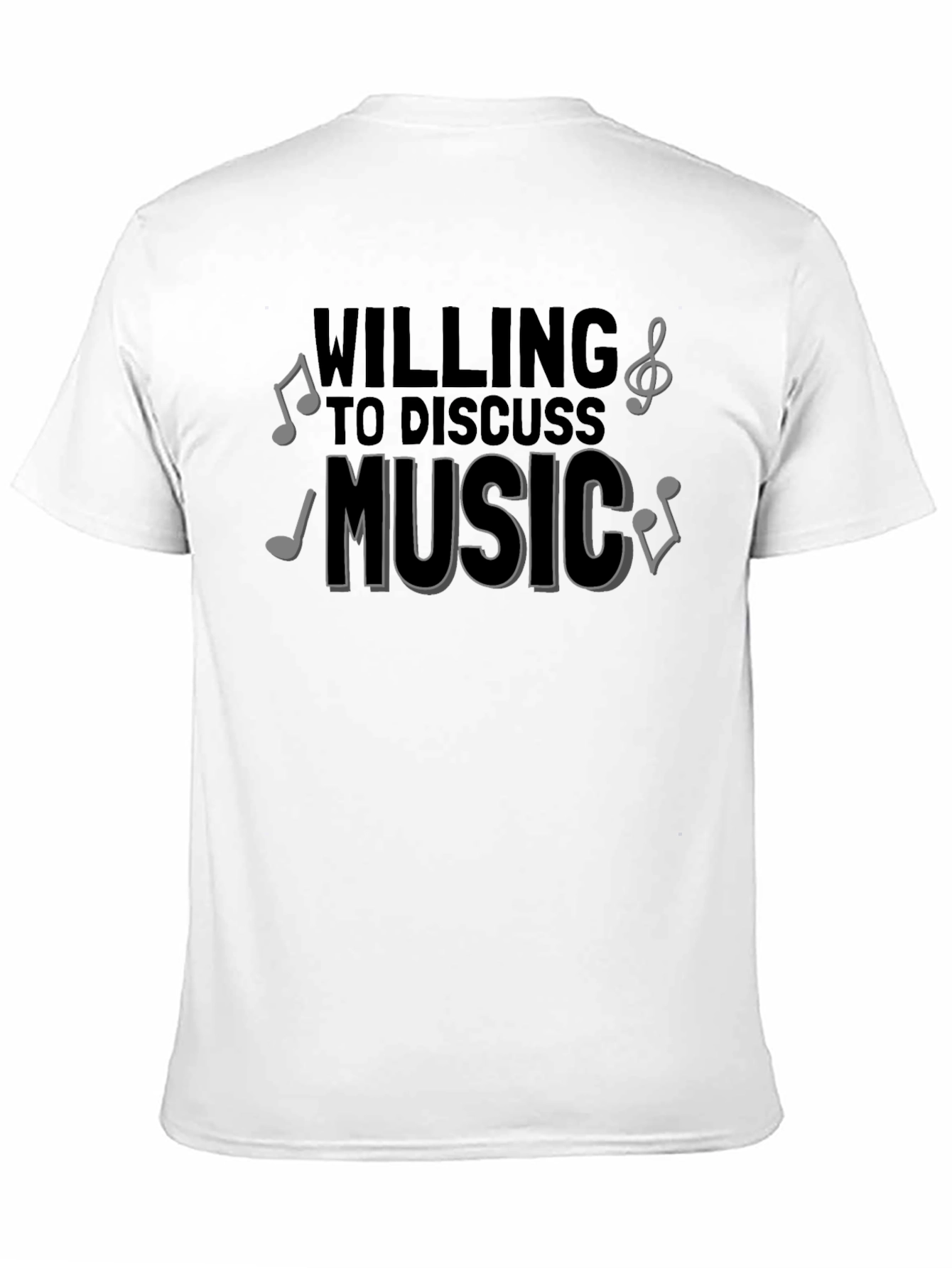 Music Lover T-Shirt - Willing to Discuss Music Tee