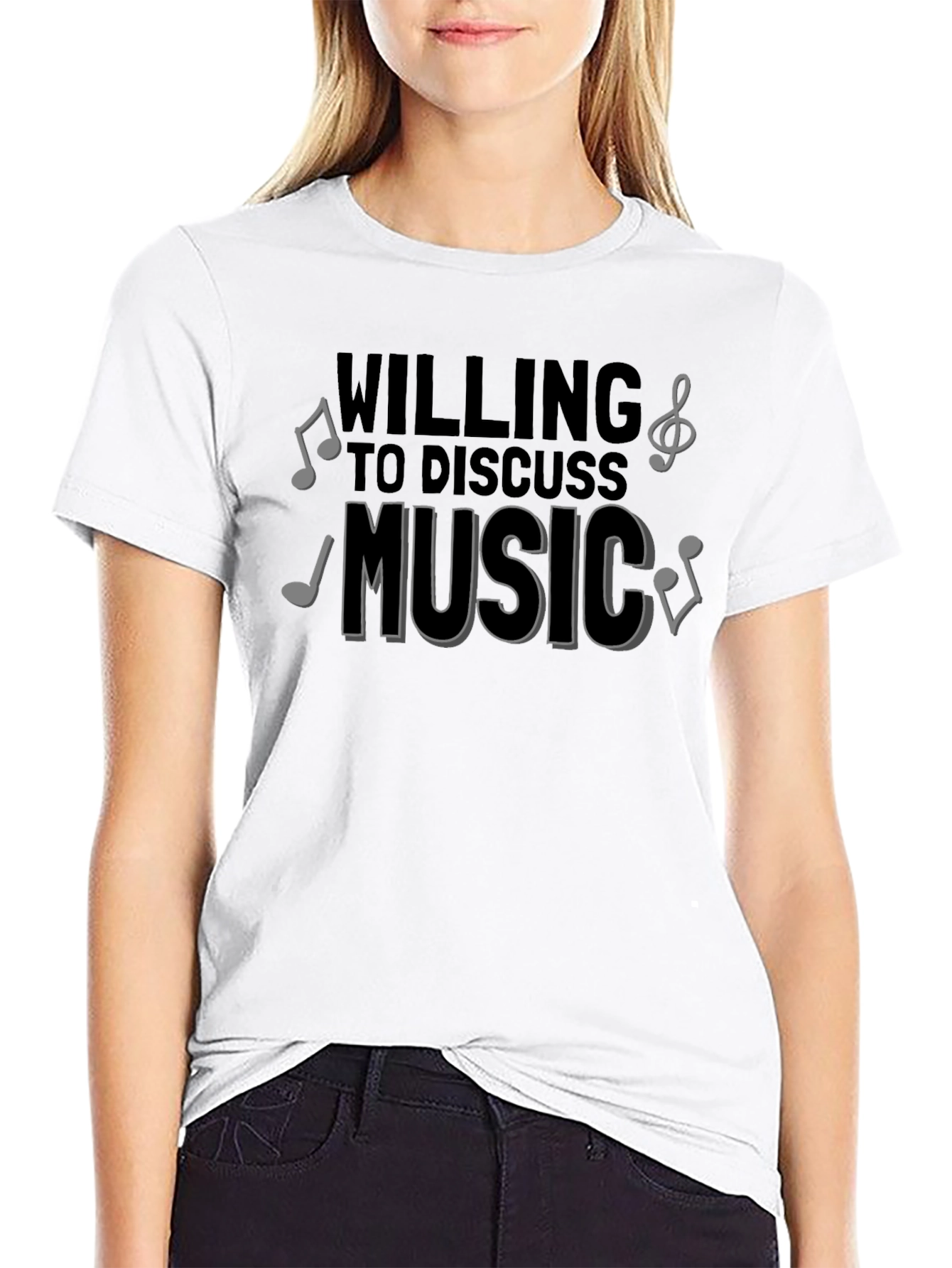 Music Lover T-Shirt - Willing to Discuss Music Tee
