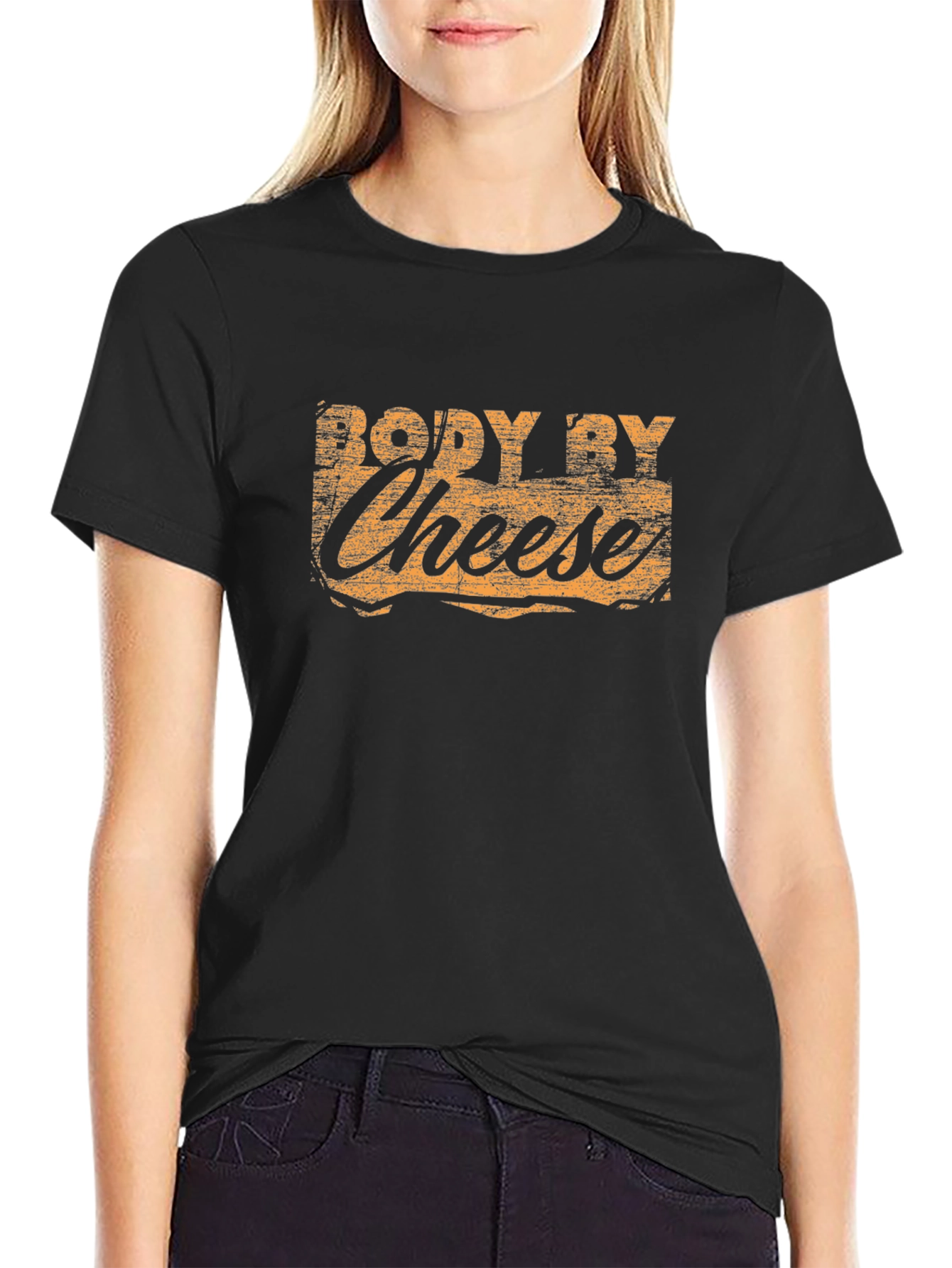 Body By Cheese T-Shirt - Funny Foodie Tee