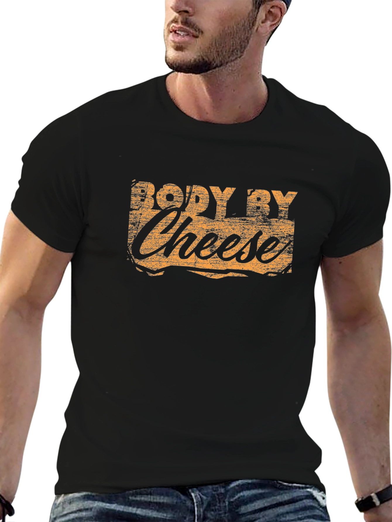 Body By Cheese T-Shirt - Funny Foodie Tee