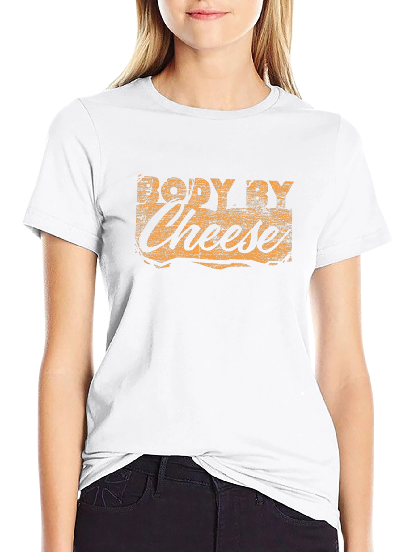 Body By Cheese T-Shirt - Funny Foodie Tee