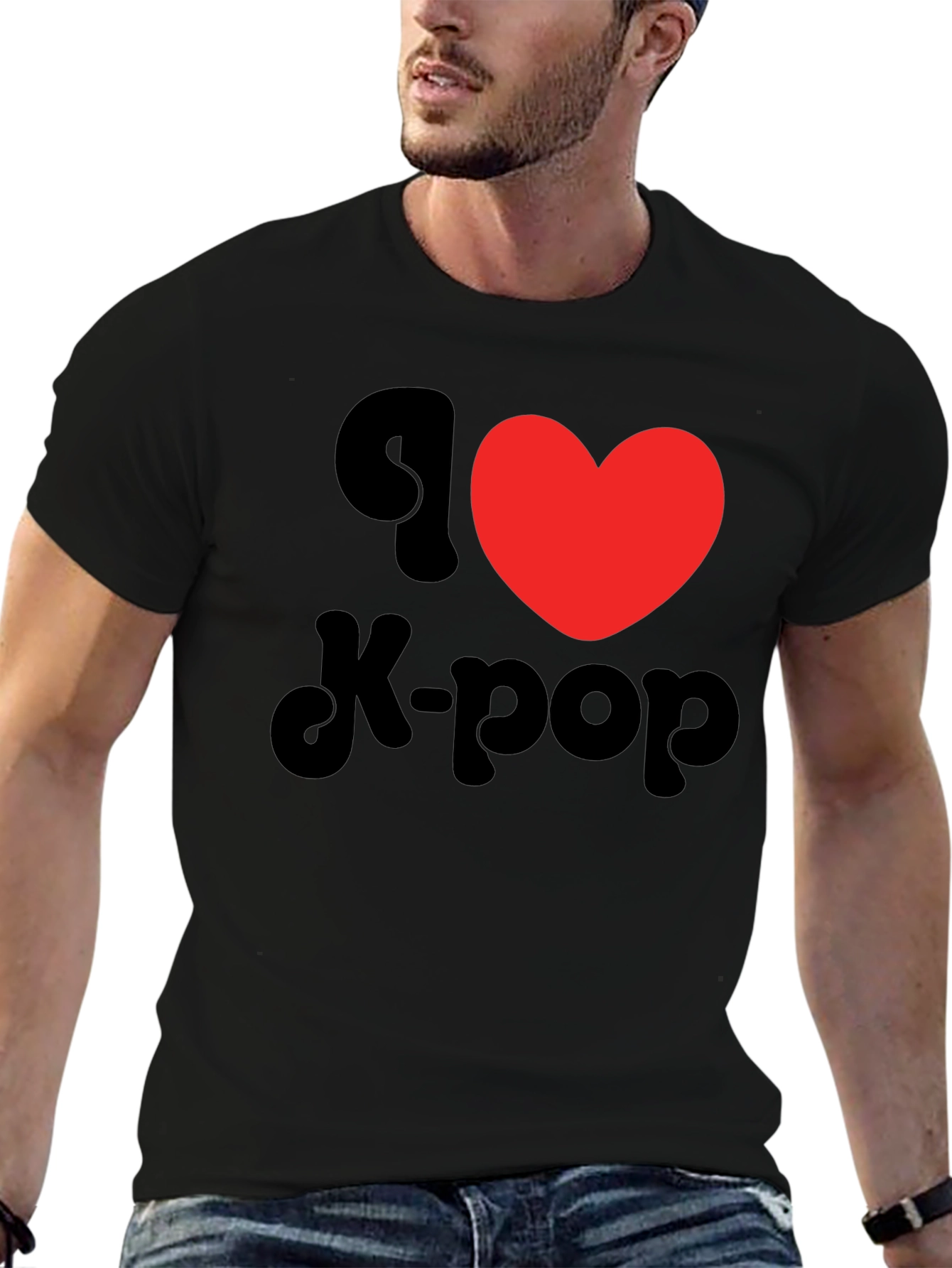 I Heart K-Pop Black T-Shirt