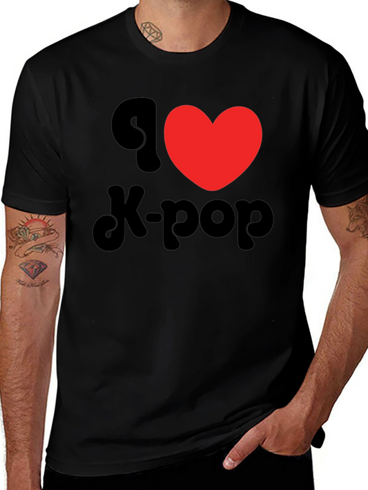 I Heart K-Pop Black T-Shirt