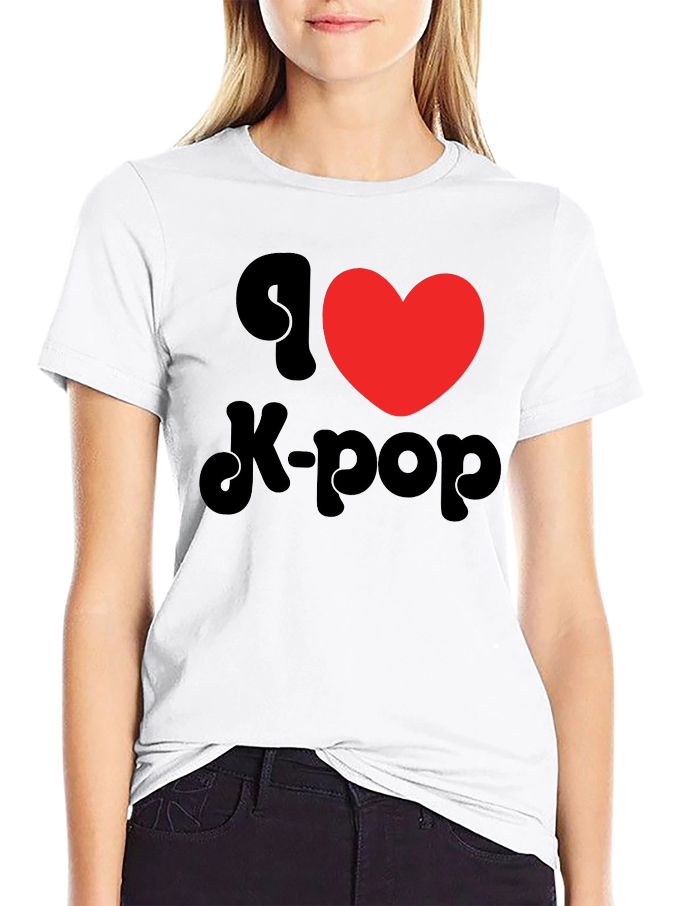 I Heart K-Pop Black T-Shirt