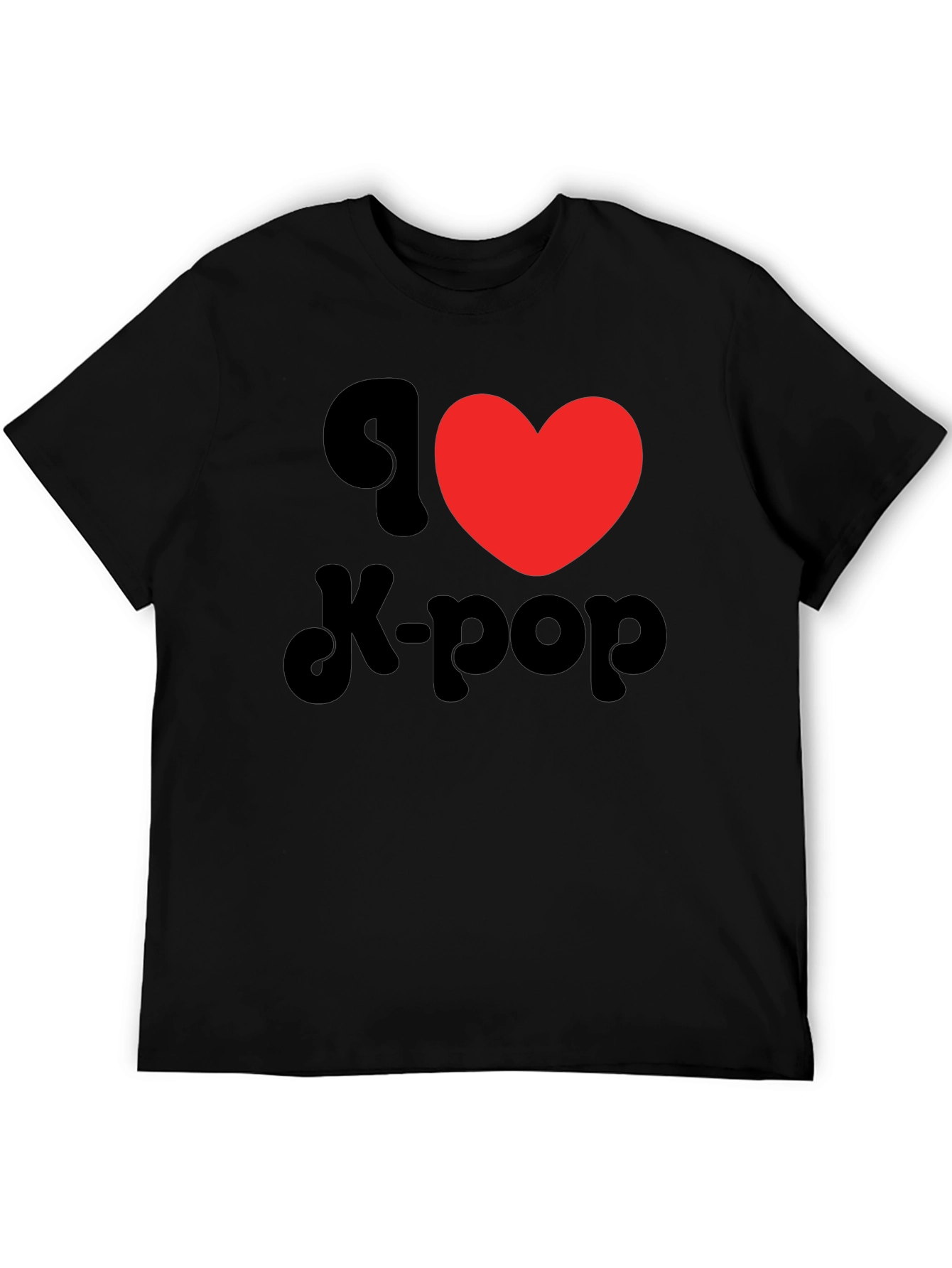 I Heart K-Pop Black T-Shirt