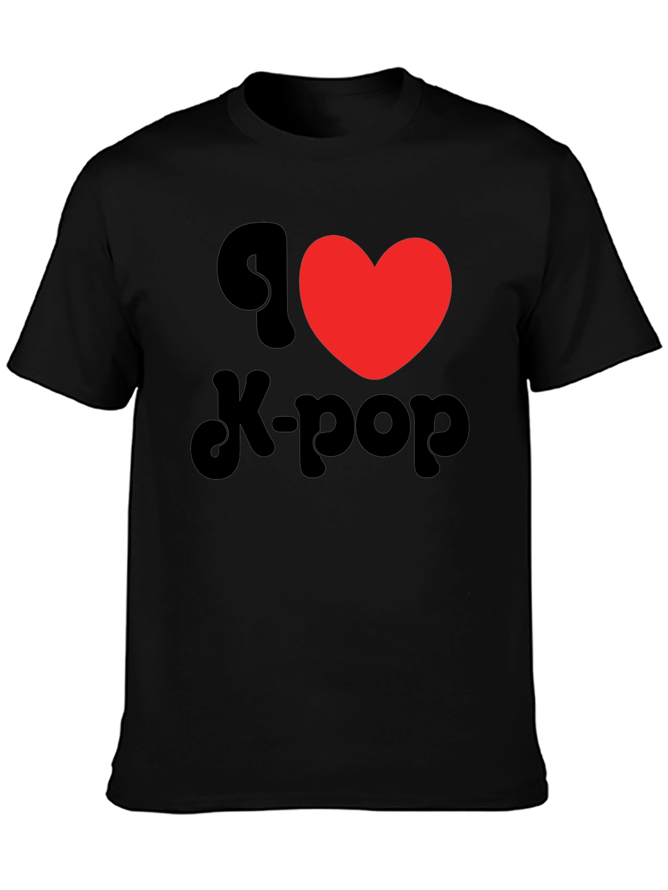 I Heart K-Pop Black T-Shirt