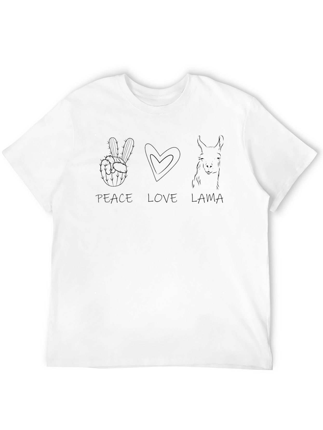 Peace Love Llama Graphic Tee