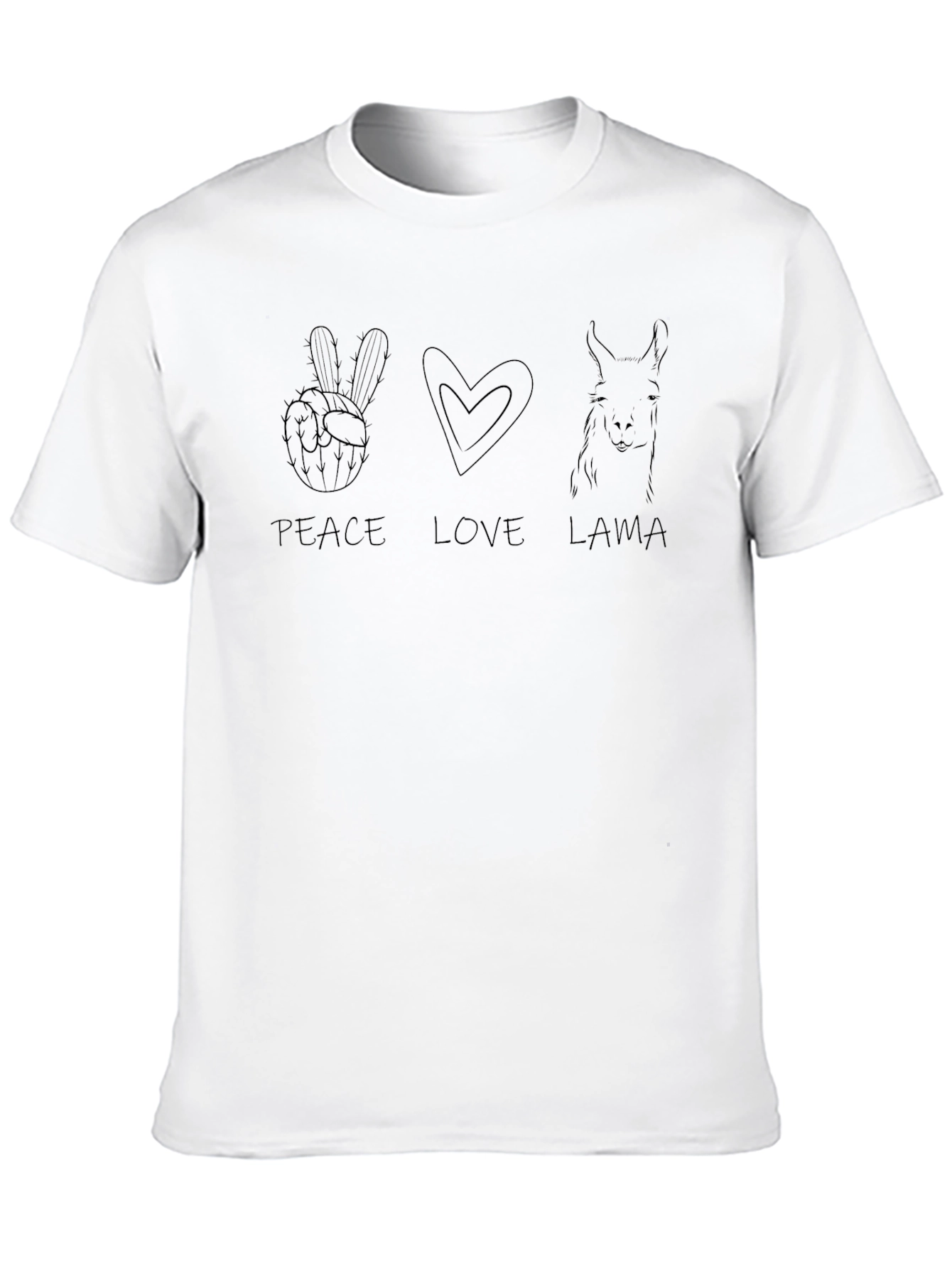 Peace Love Llama Graphic Tee