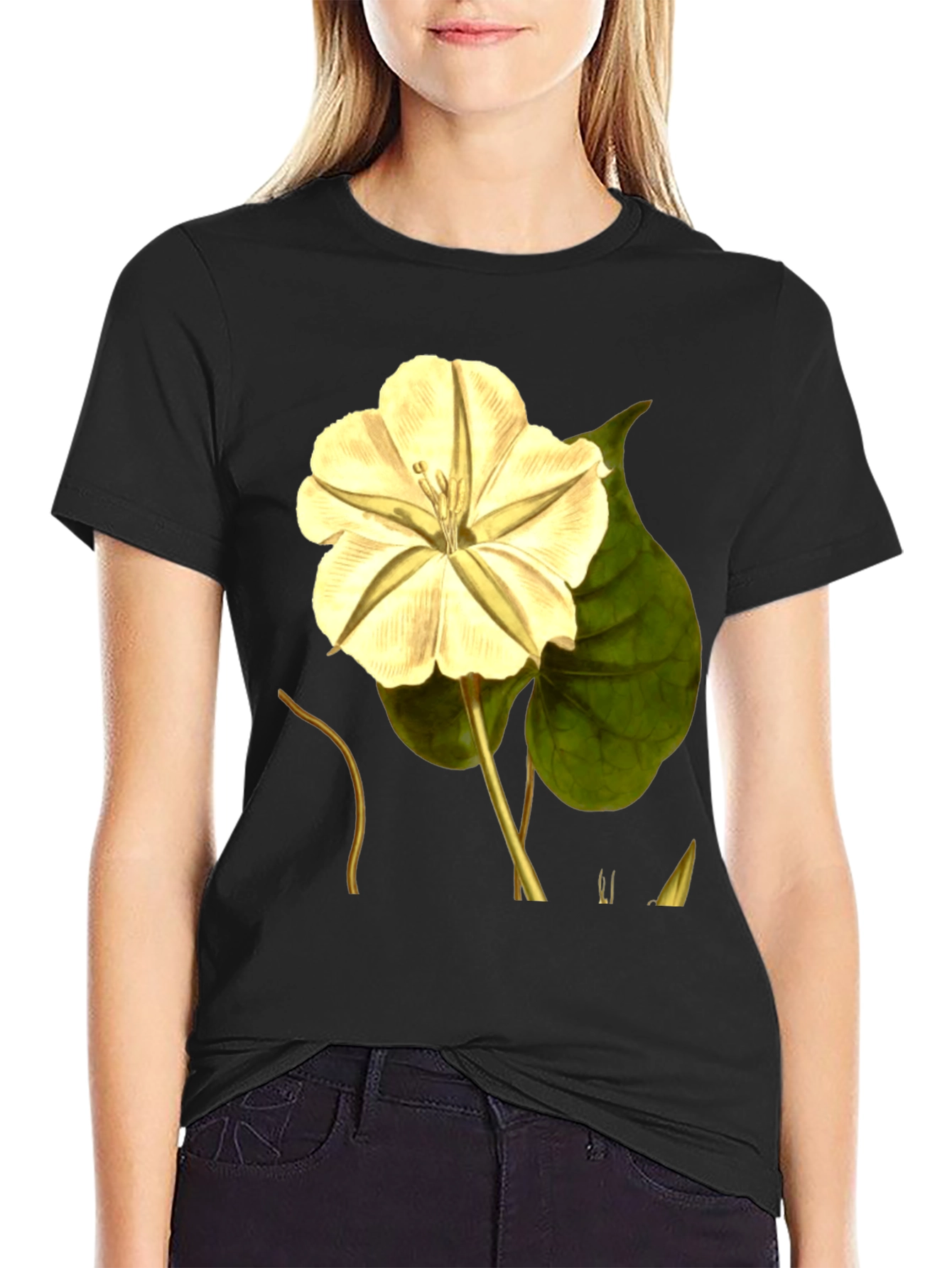 Botanical Moonflower Graphic Tee