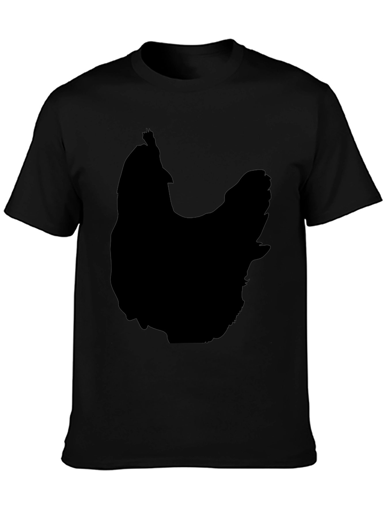 Mens Black Chicken Graphic Tee