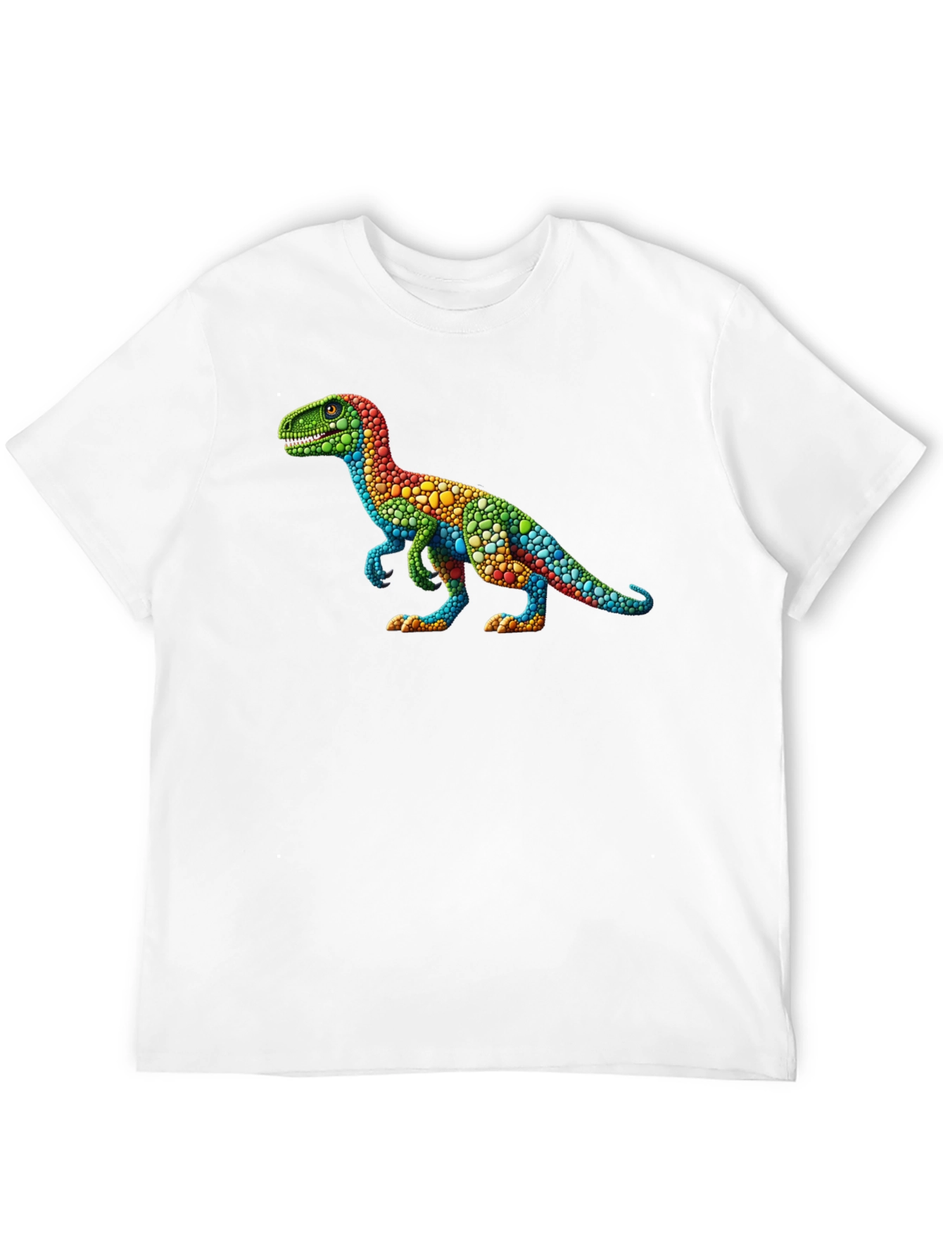 Rainbow Dinosaur T-Shirt - Unique Graphic Tee