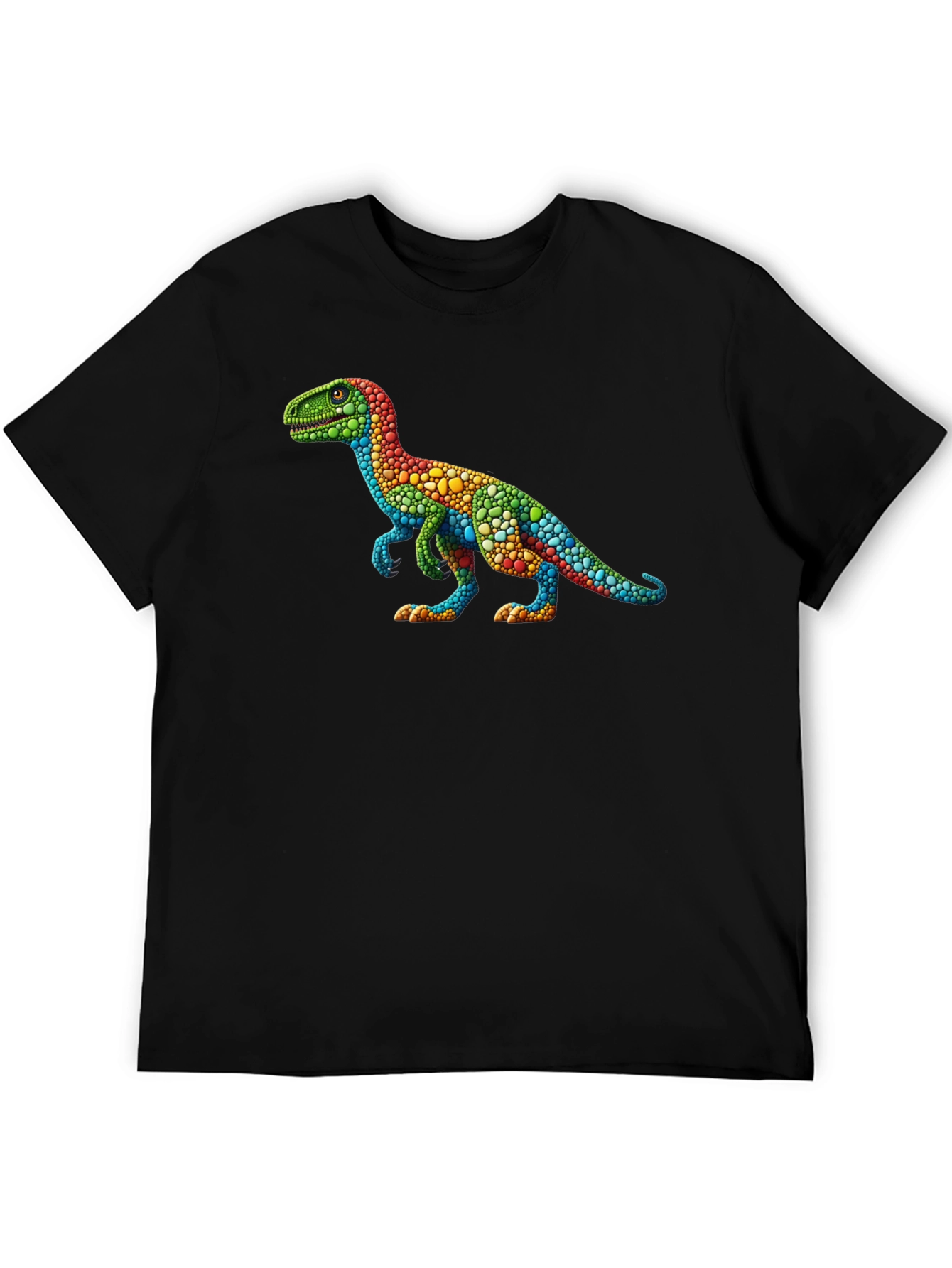 Rainbow Dinosaur T-Shirt - Unique Graphic Tee