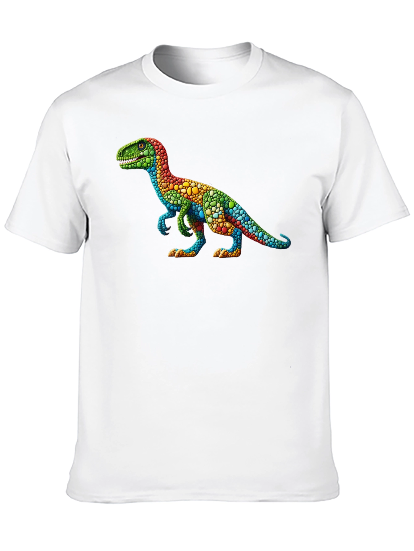Rainbow Dinosaur T-Shirt - Unique Graphic Tee