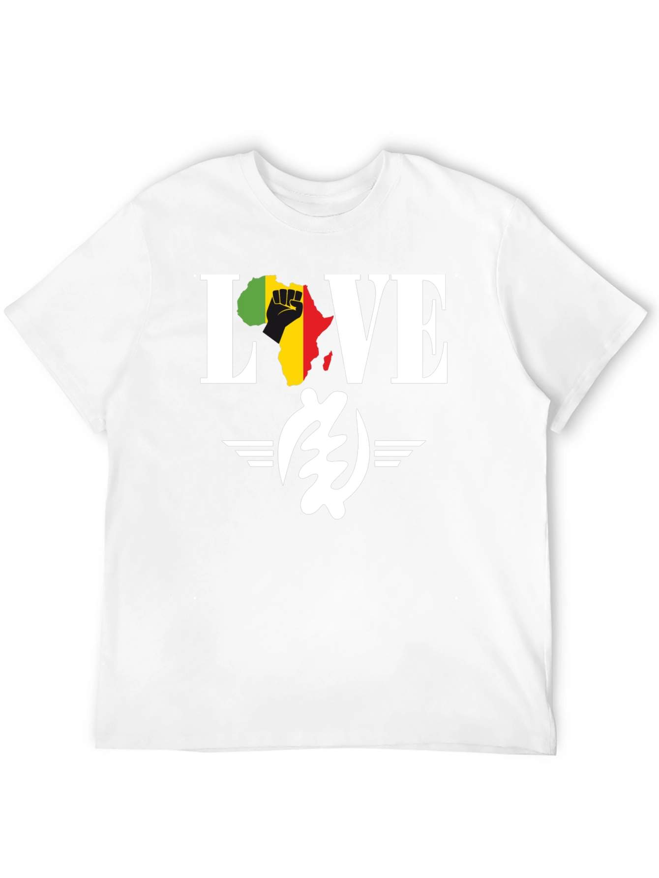 Afro Fist LOVE Black T-Shirt