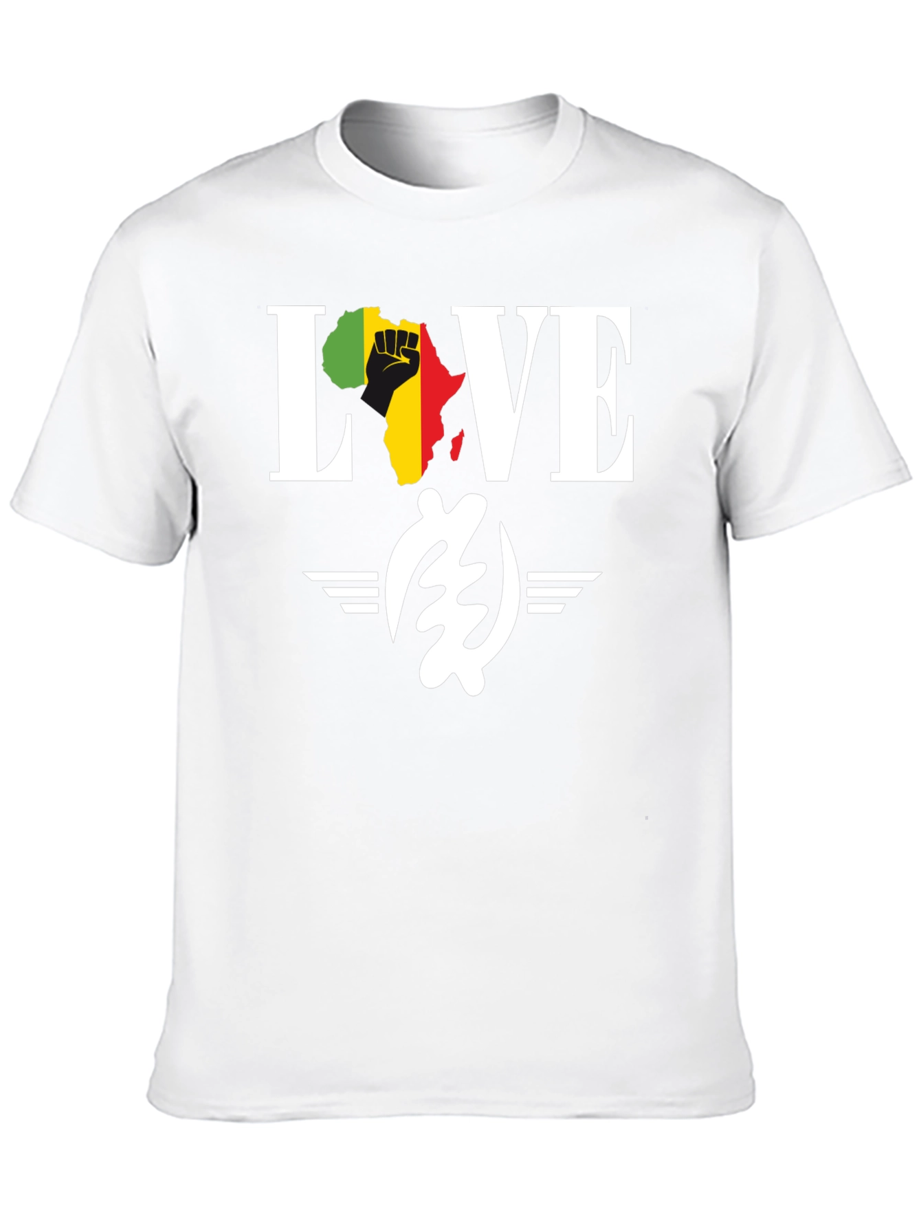 Afro Fist LOVE Black T-Shirt