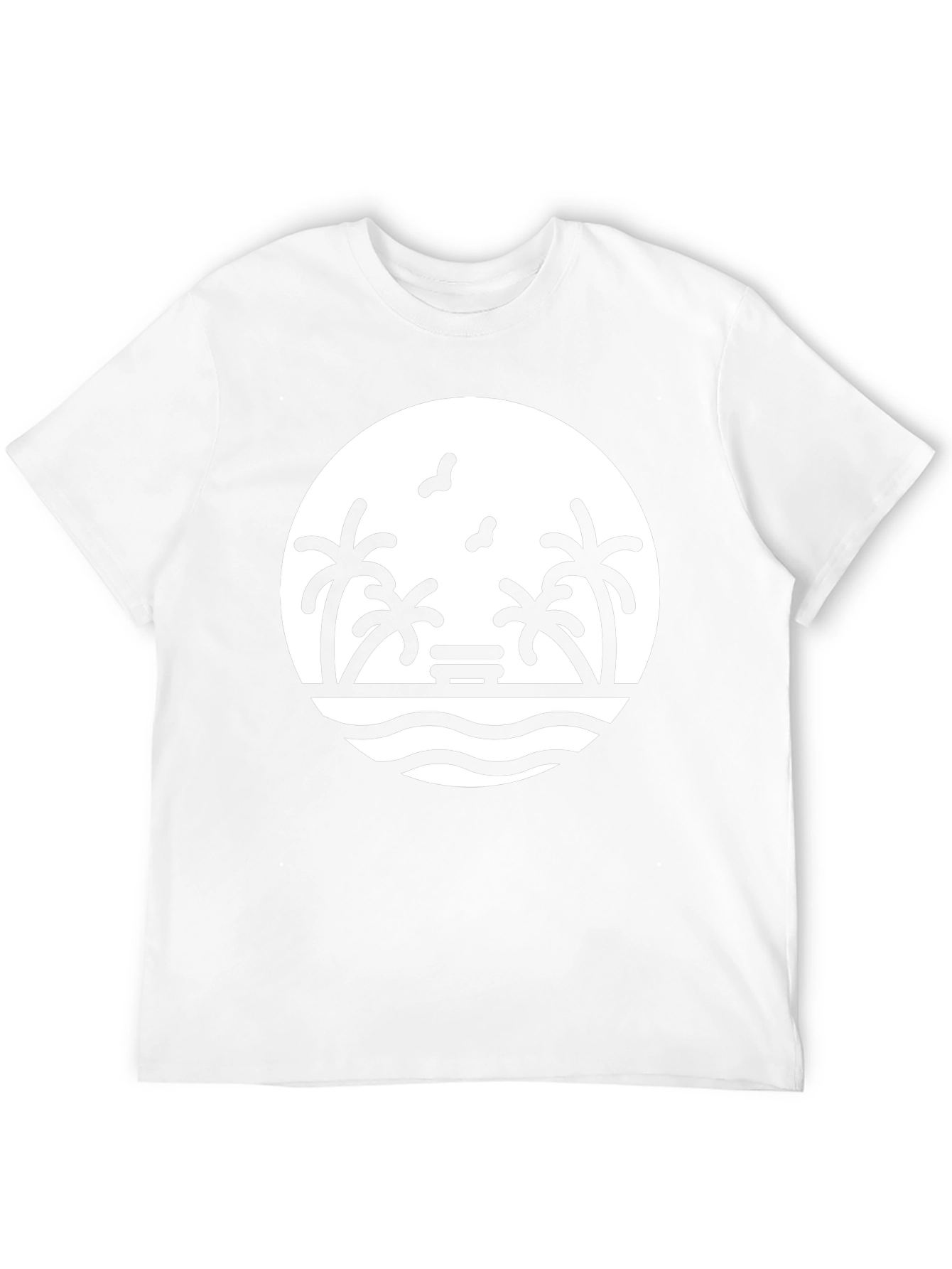 Black Beach Scene Graphic Tee