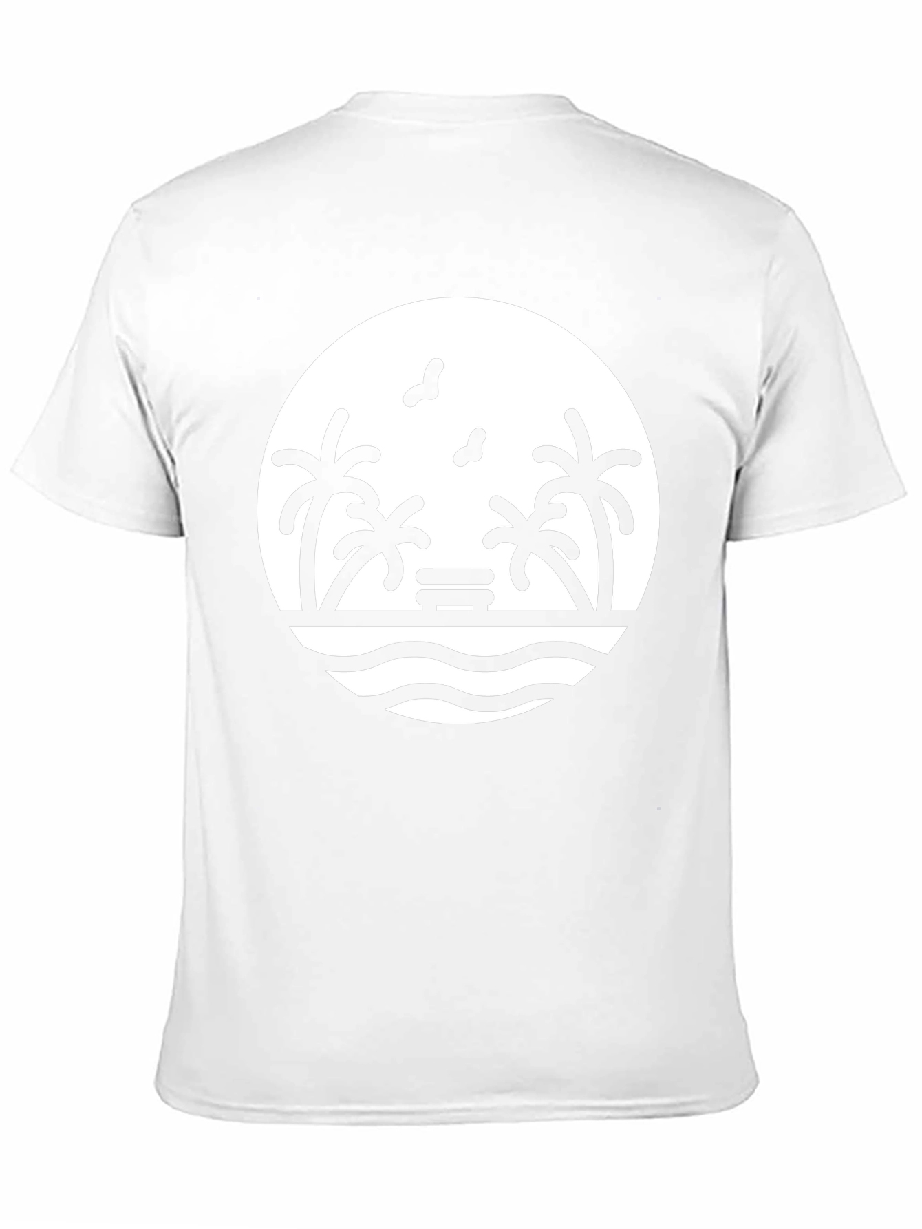Black Beach Scene Graphic Tee