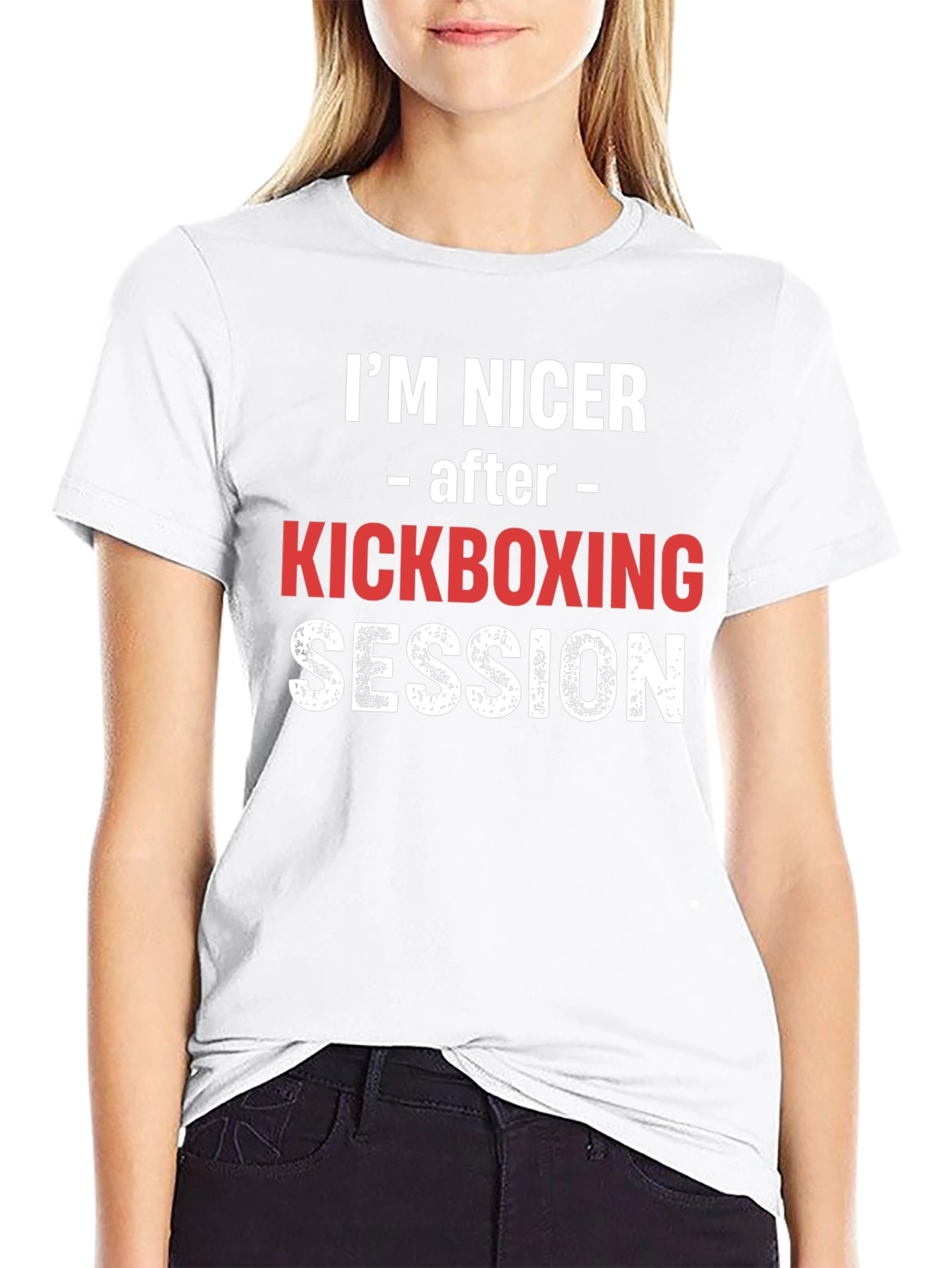 Funny Kickboxing T-Shirt - Im Nicer After Session
