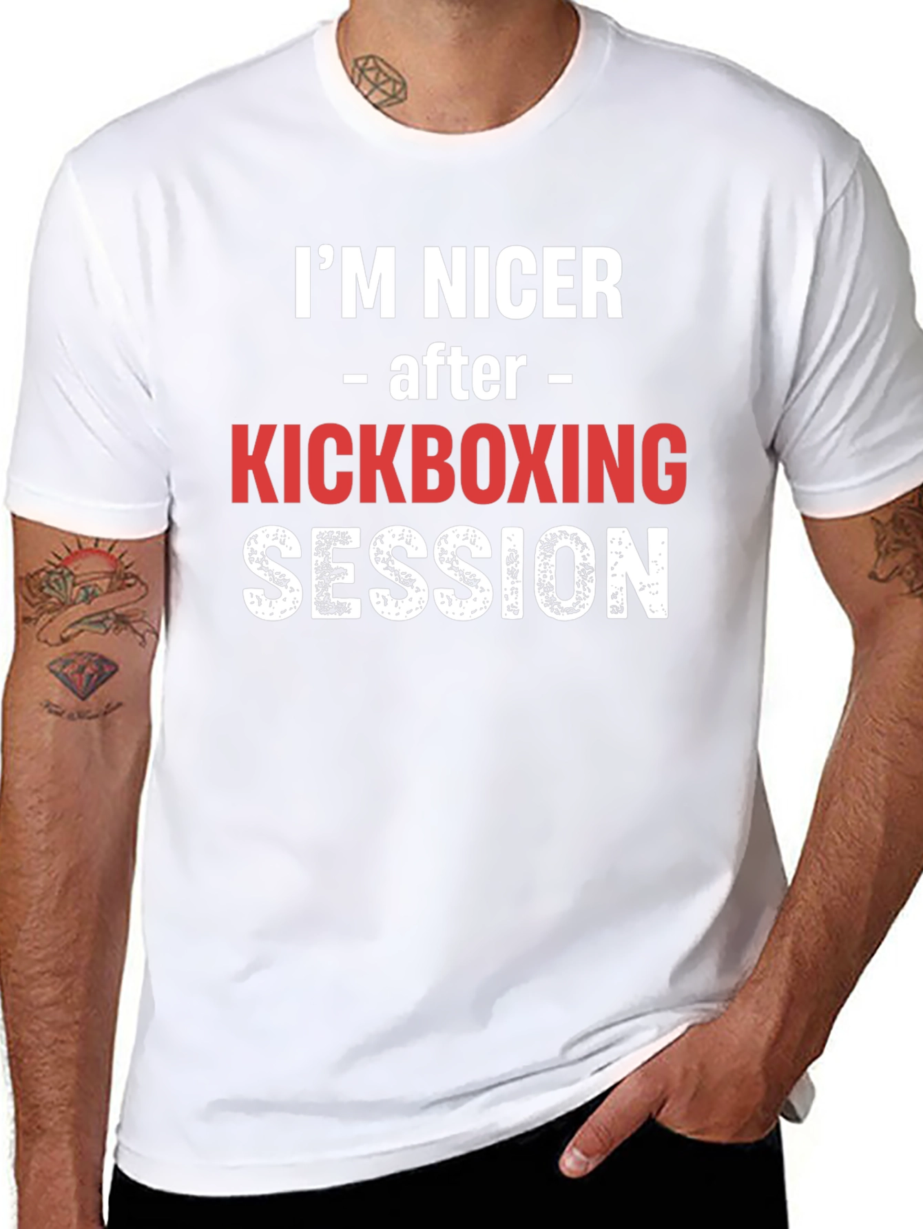 Funny Kickboxing T-Shirt - Im Nicer After Session