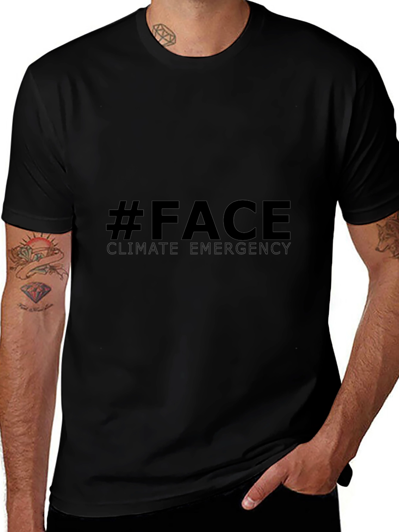 #FACE Climate Emergency T-Shirt - Black