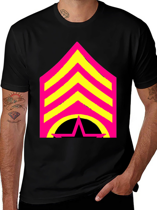 Bold Graphic Tee - Rank Stripes & Star