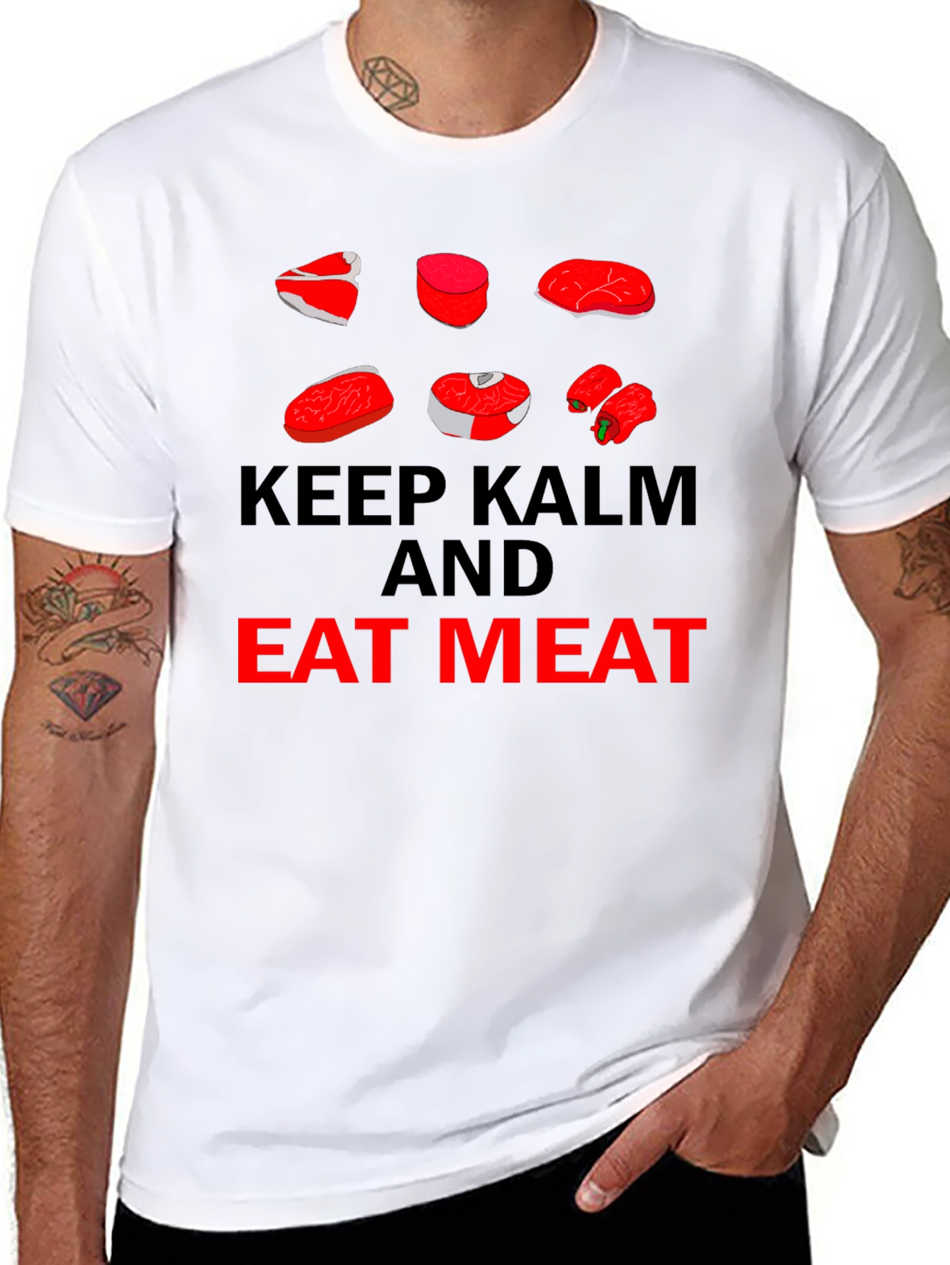 Keep Calm Eat Meat T-Shirt