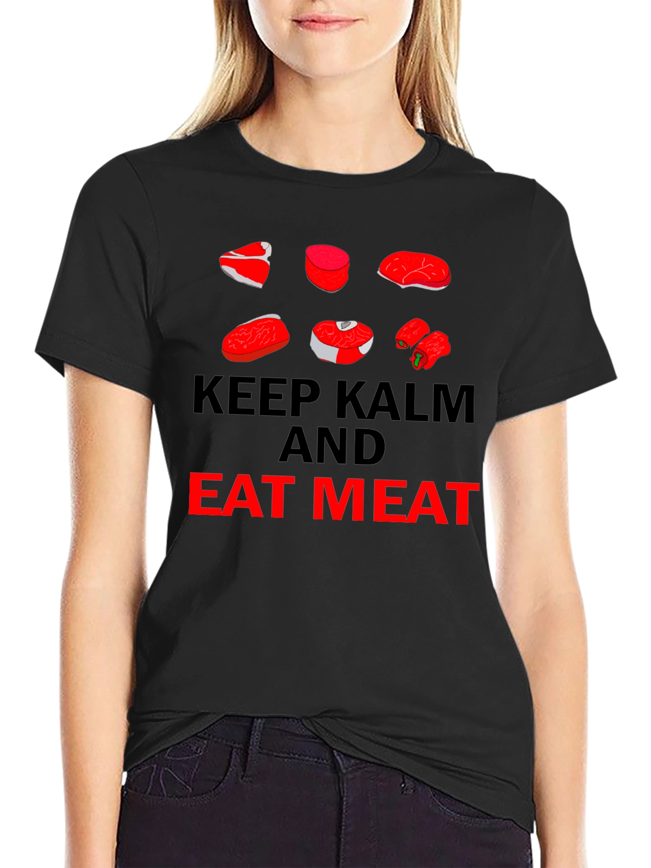 Keep Calm Eat Meat T-Shirt