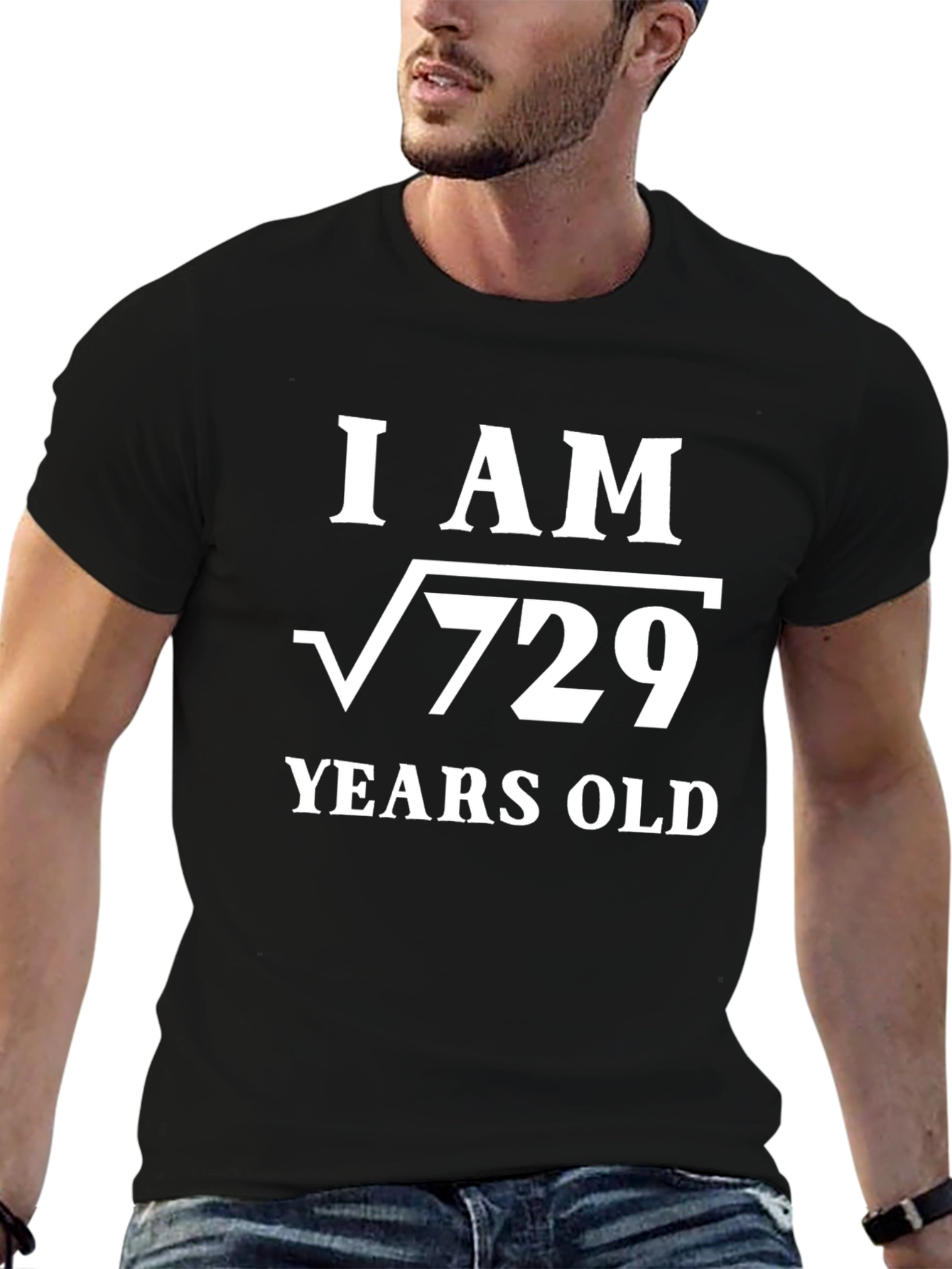 Funny Math T-Shirt: I am √729 Years Old