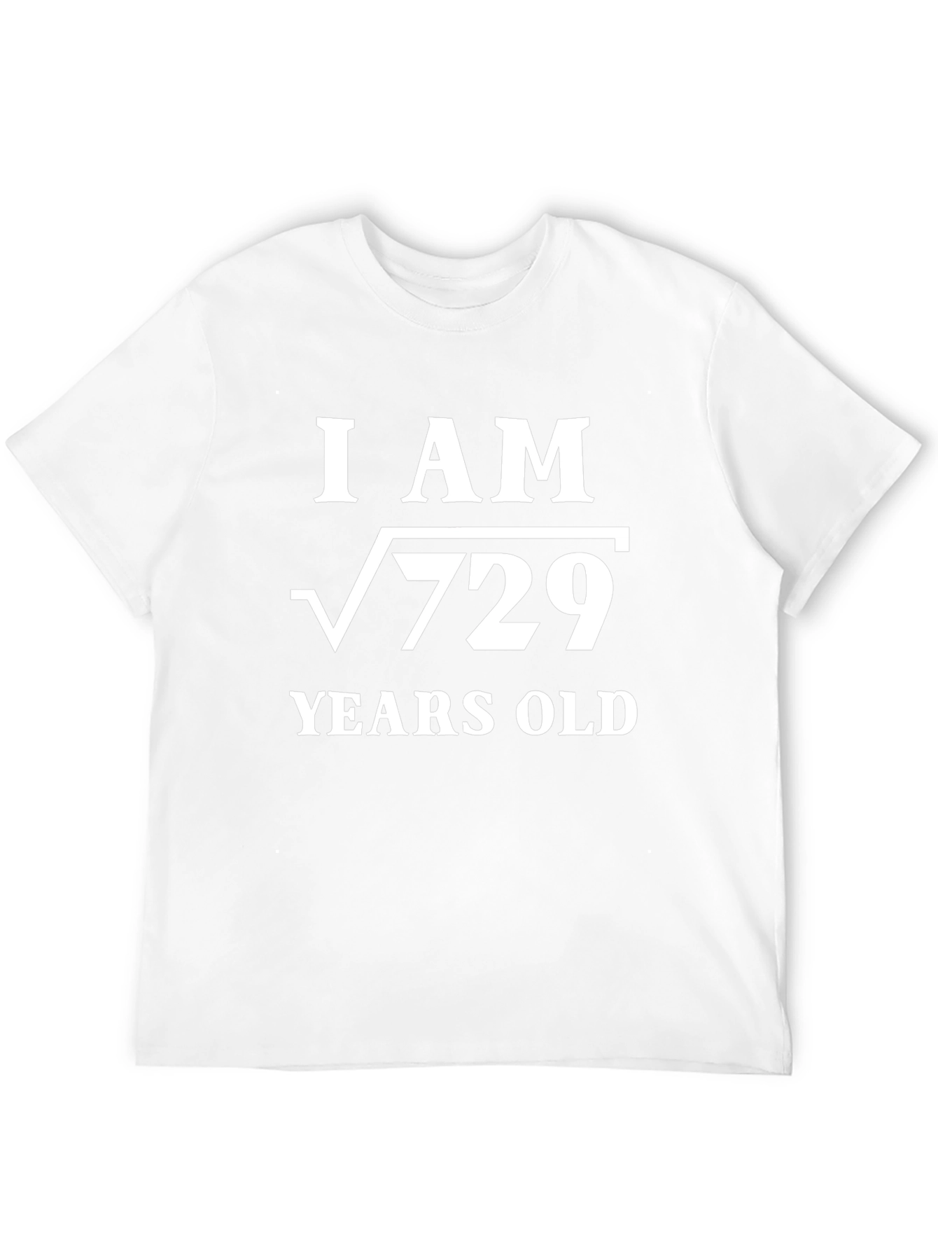 Funny Math T-Shirt: I am √729 Years Old