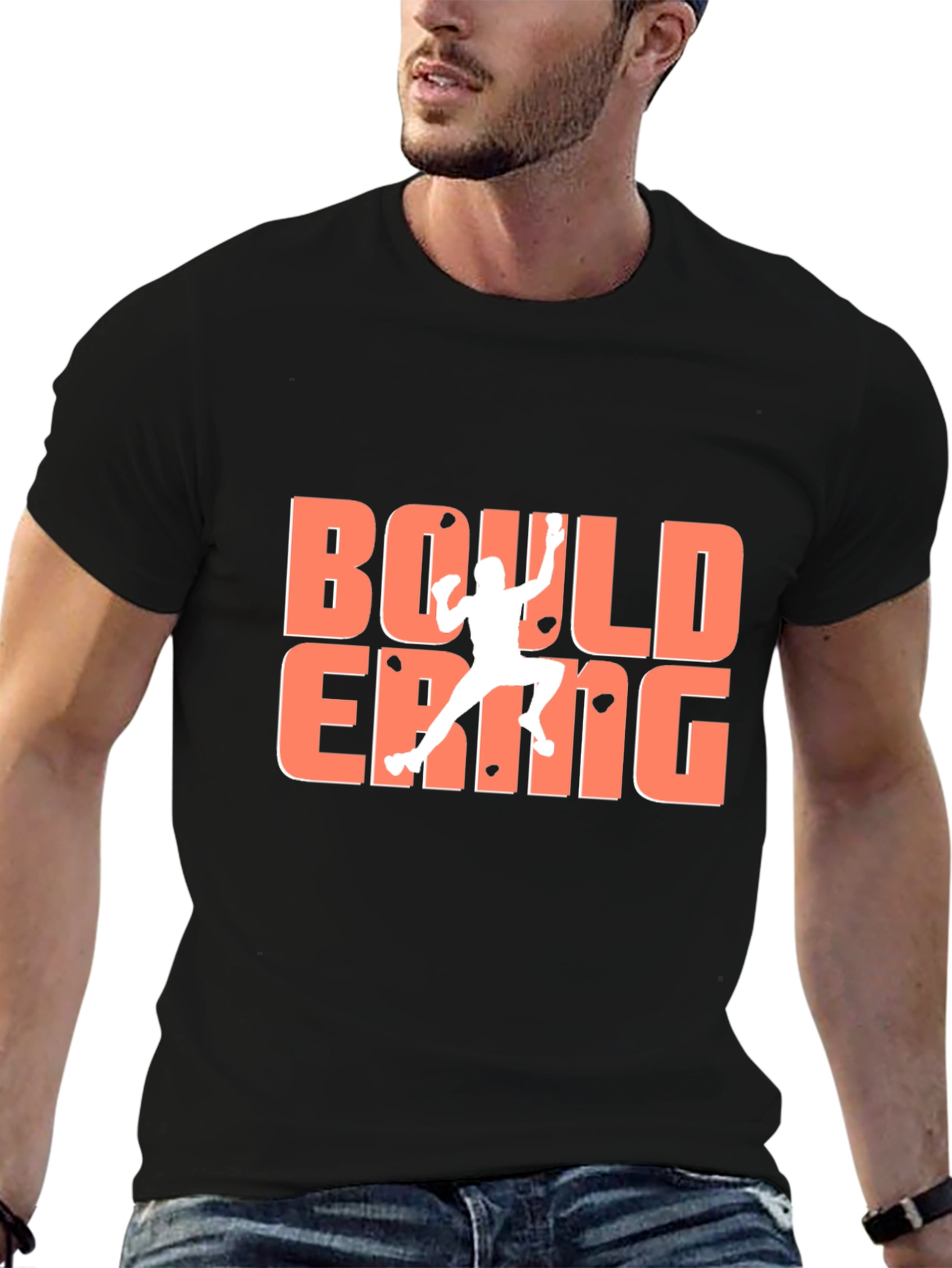 Bouldering Graphic T-Shirt - Black