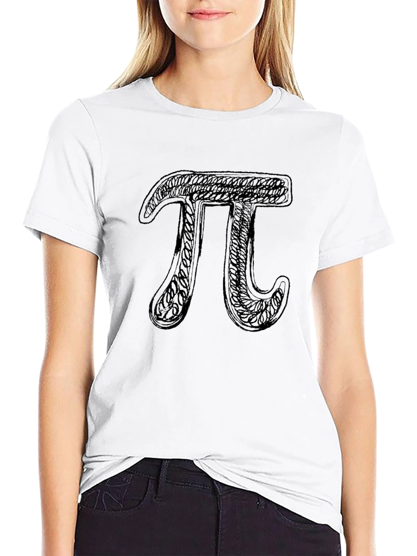 Math Pi Symbol Graphic Tee