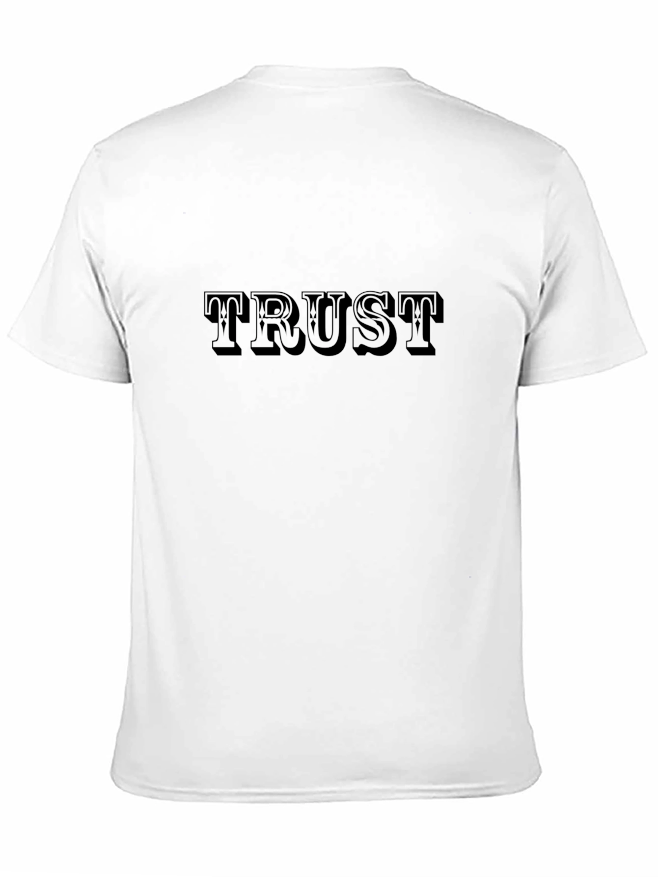 TRUST Graphic Tee - Stylish Black Cotton T-Shirt