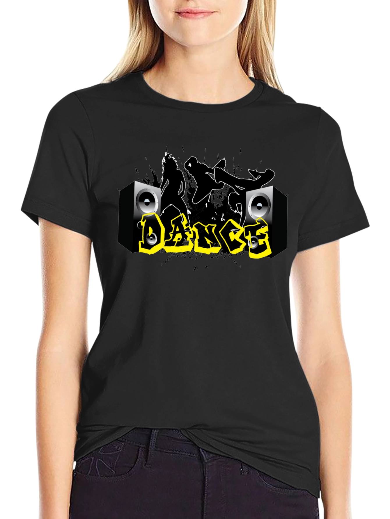 Dance Graphic Black T-Shirt