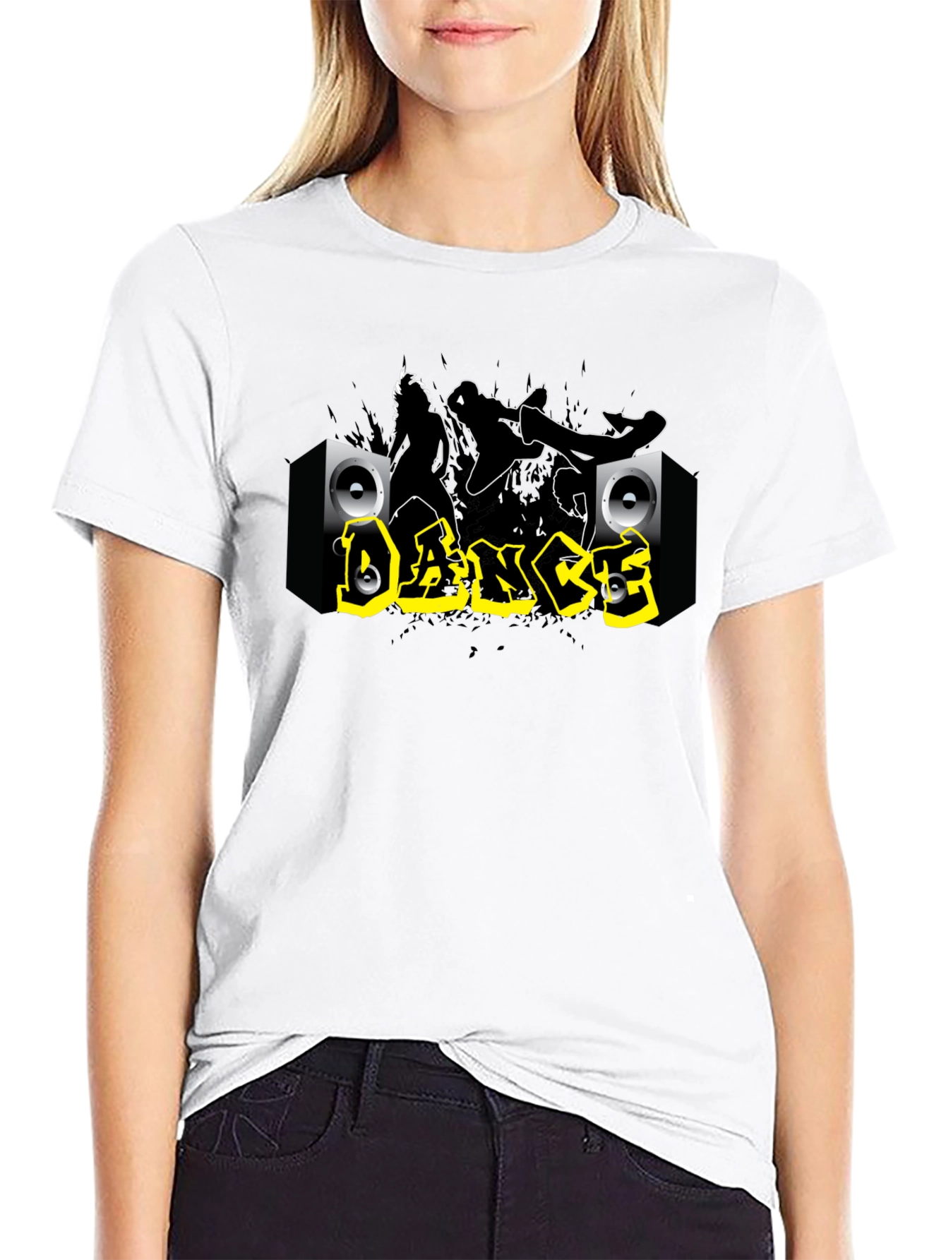 Dance Graphic Black T-Shirt