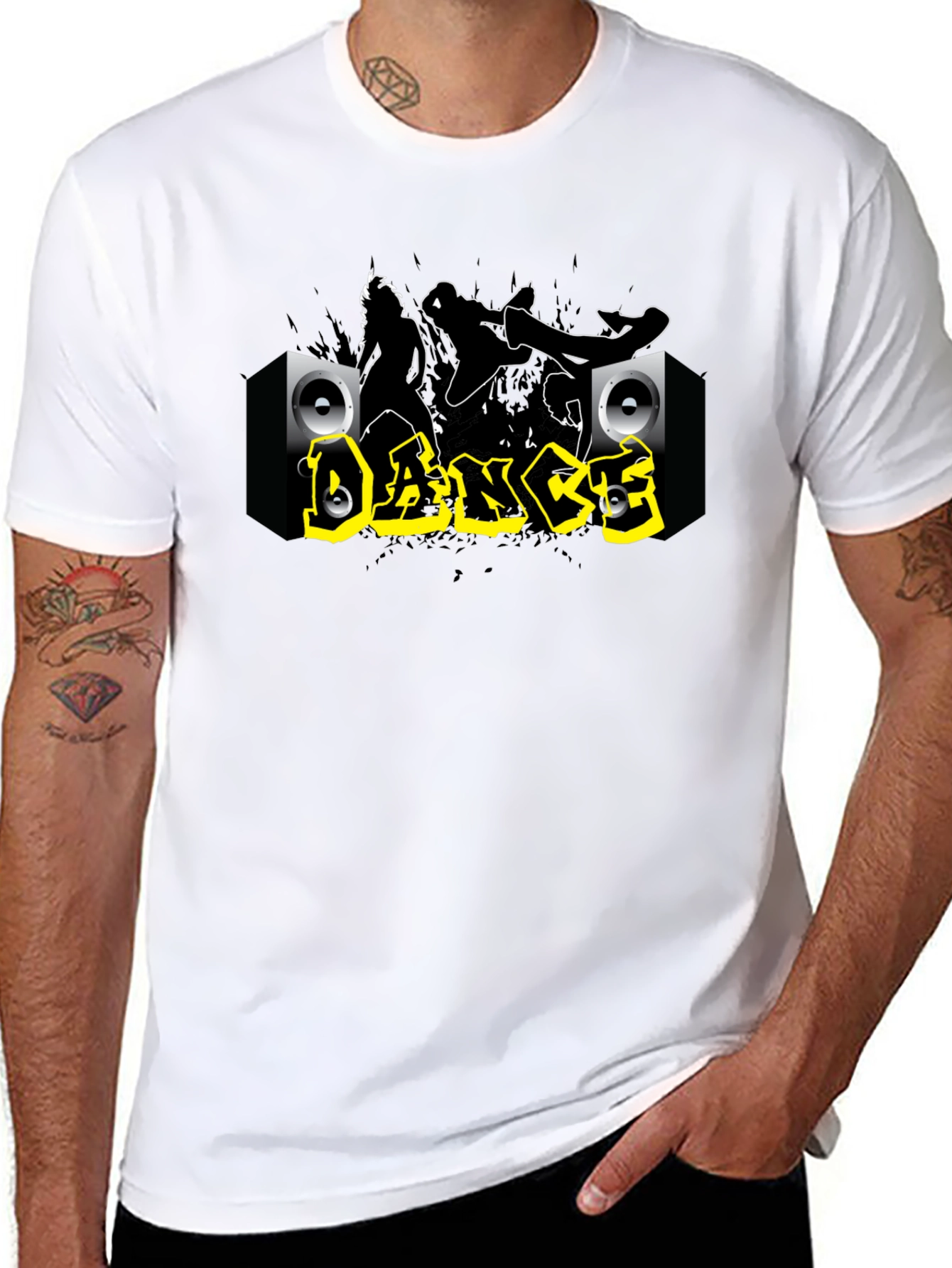 Dance Graphic Black T-Shirt