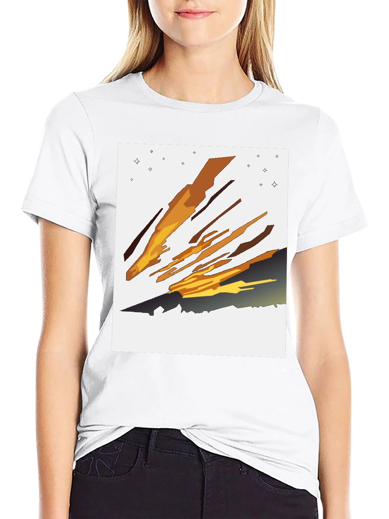 Abstract Comet Graphic Tee