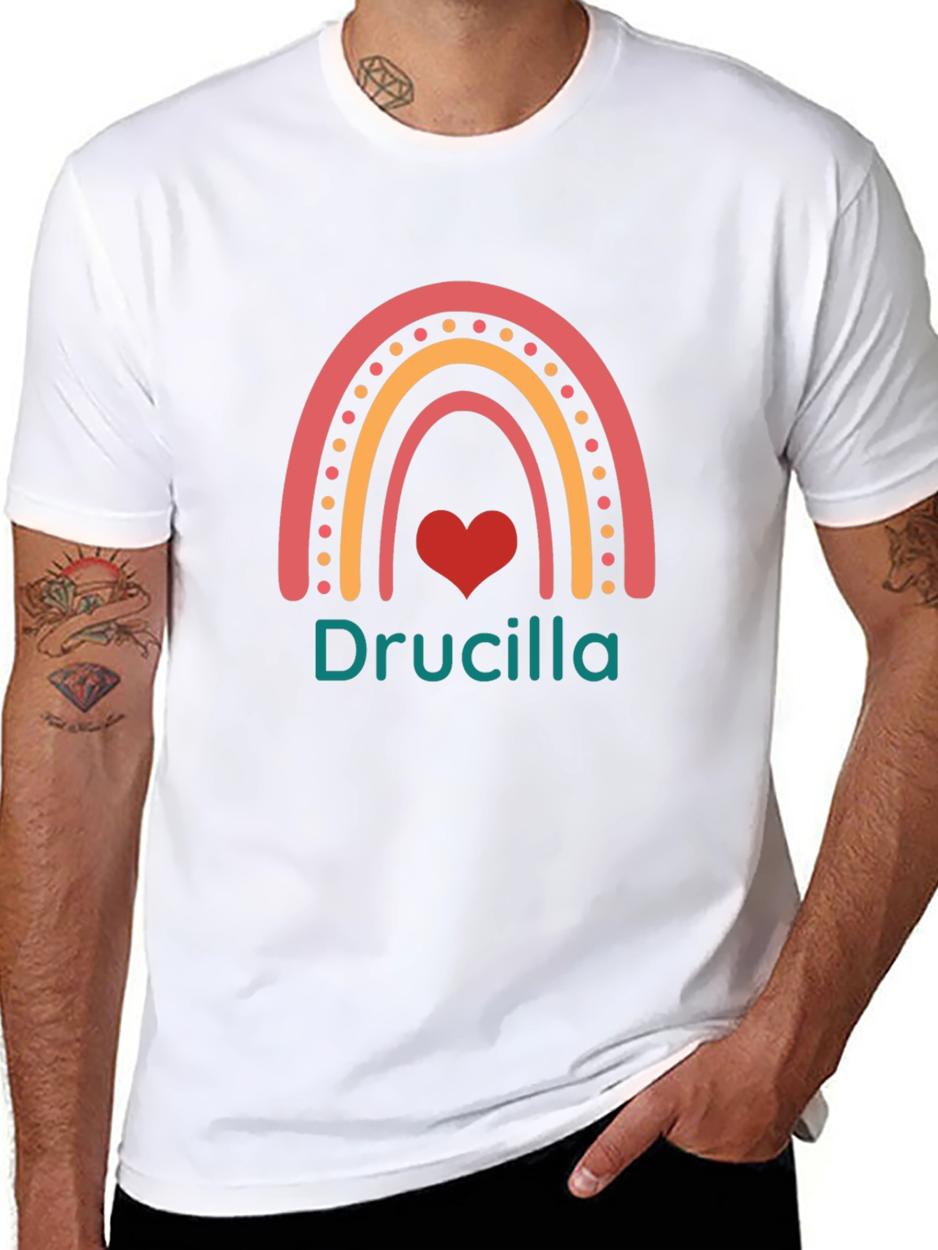 Rainbow Heart Driscilla T-Shirt