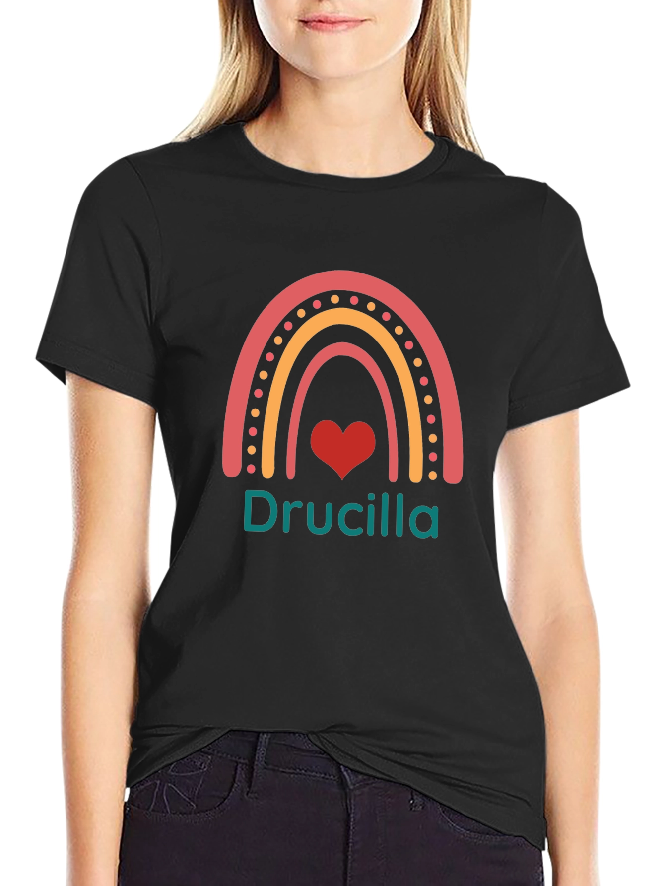 Rainbow Heart Driscilla T-Shirt