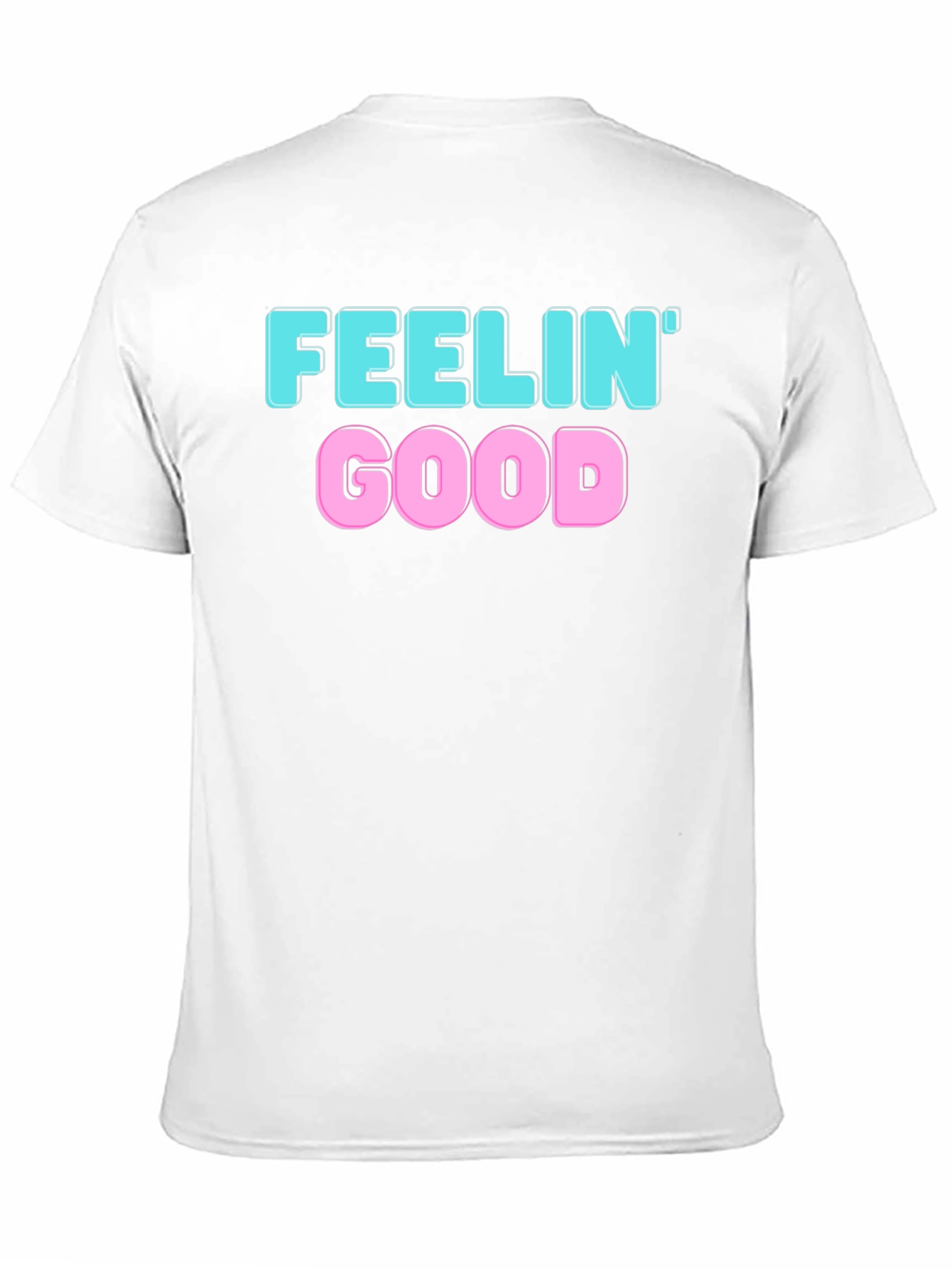 Feelin Good Graphic Tee - Black Cotton Blend
