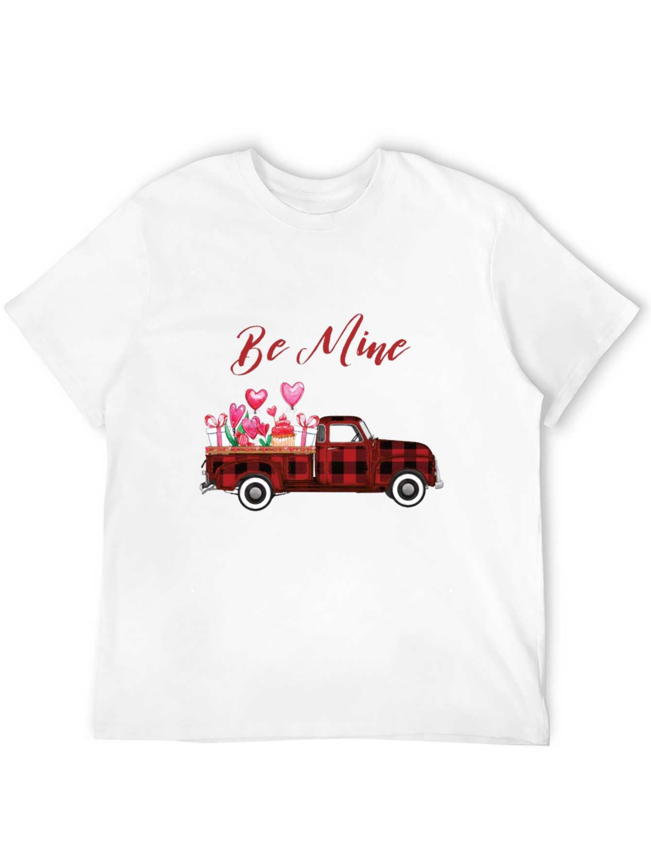 Be Mine Valentines Truck Graphic T-Shirt