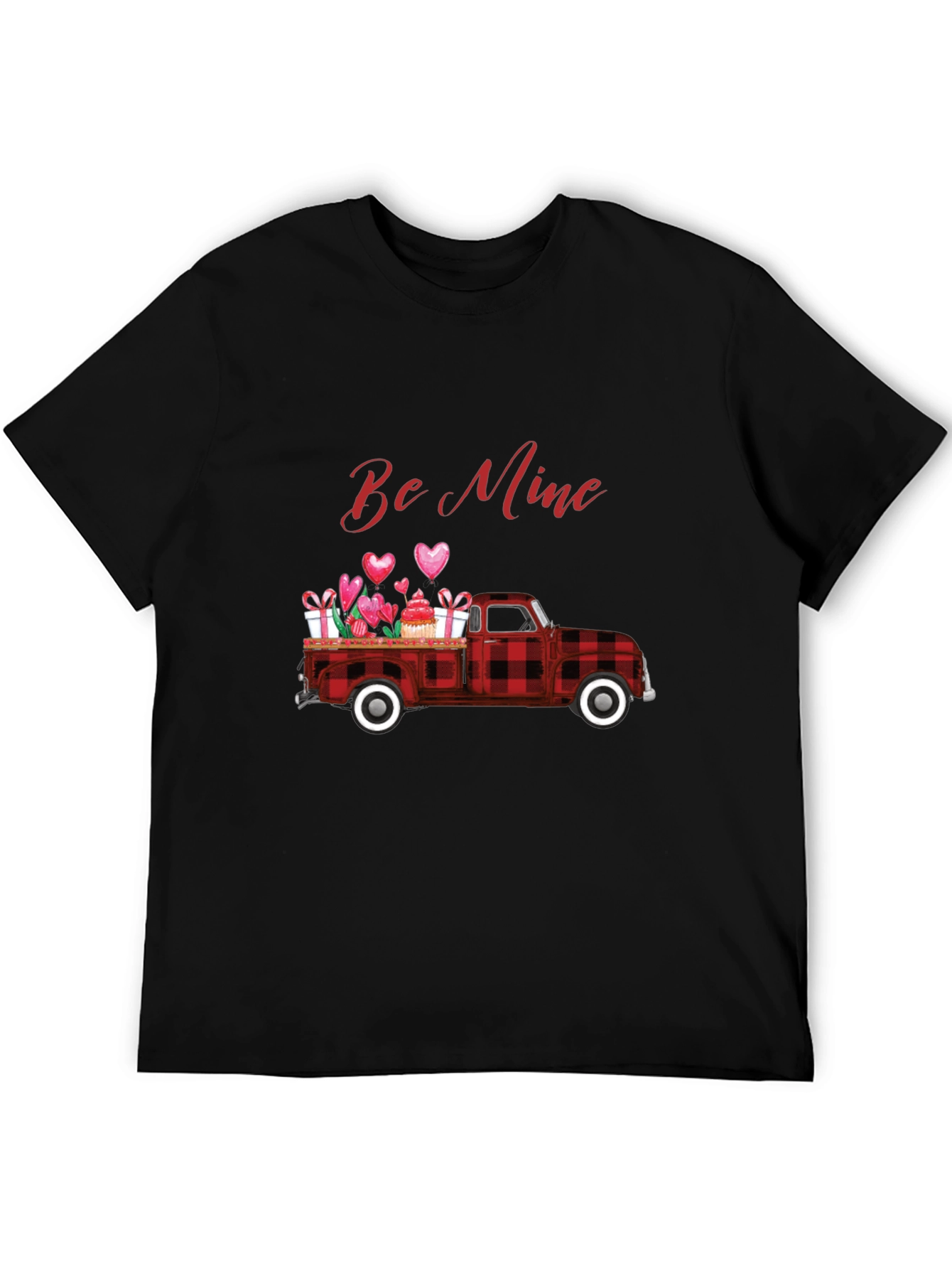 Be Mine Valentines Truck Graphic T-Shirt