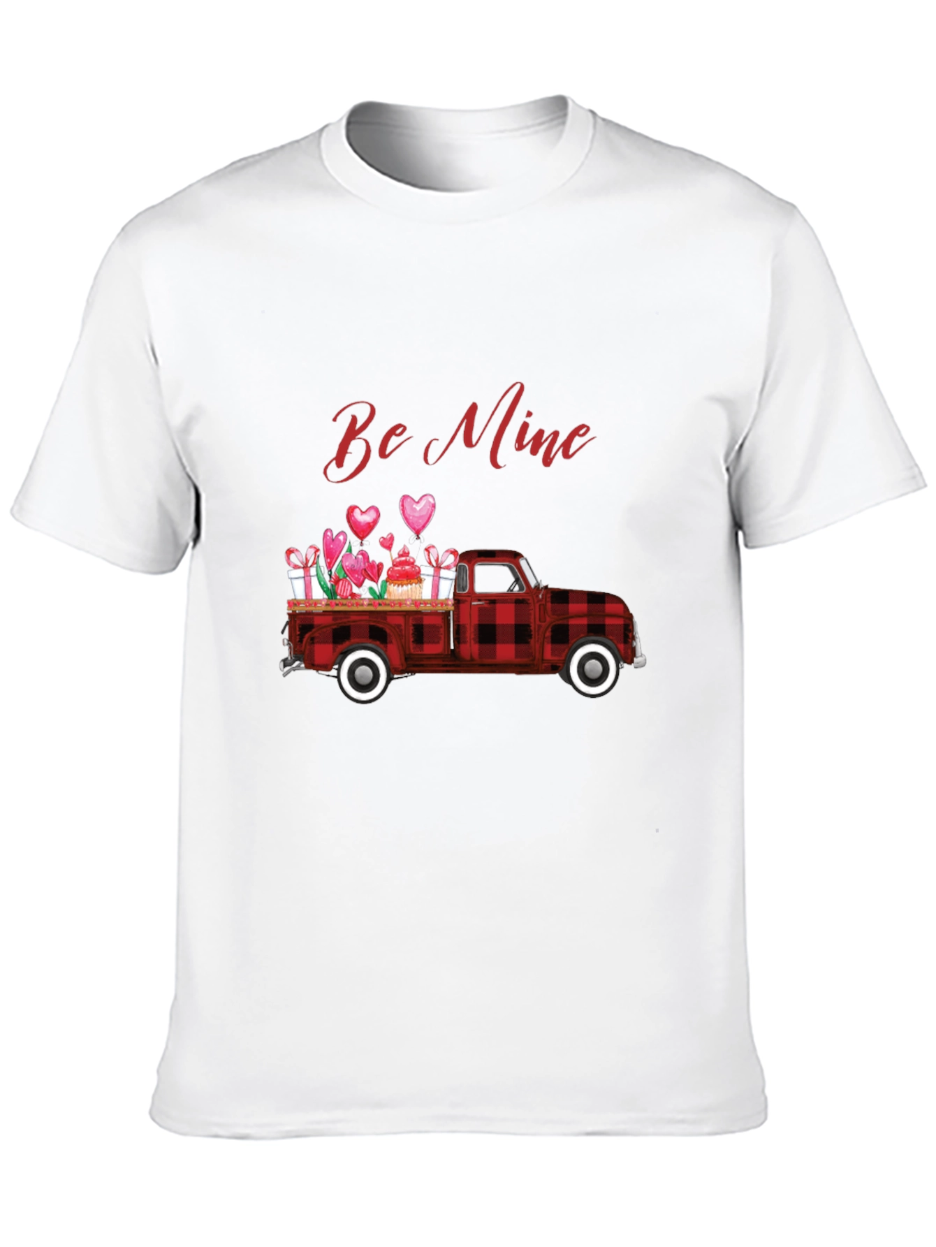 Be Mine Valentines Truck Graphic T-Shirt