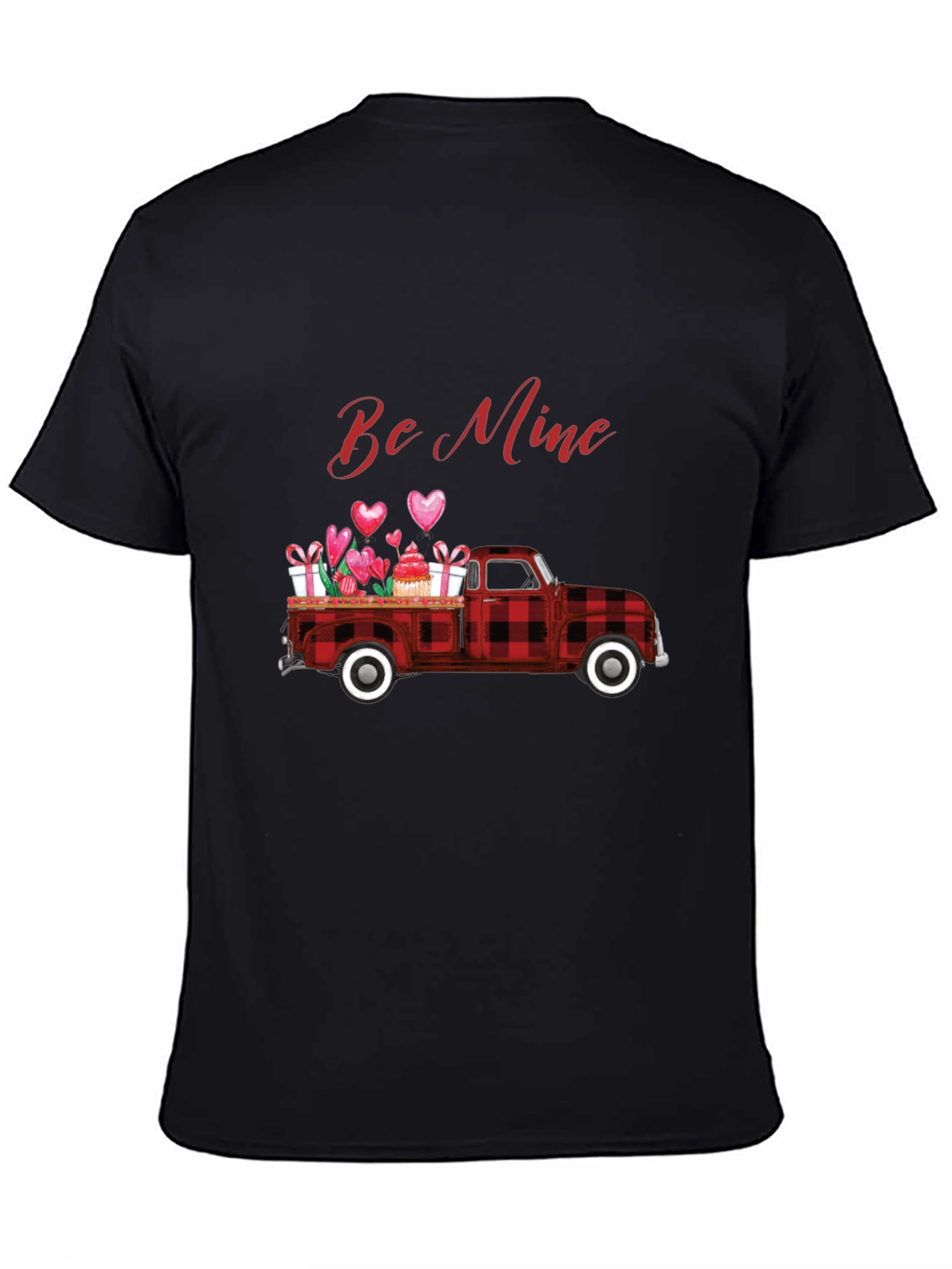 Be Mine Valentines Truck Graphic T-Shirt