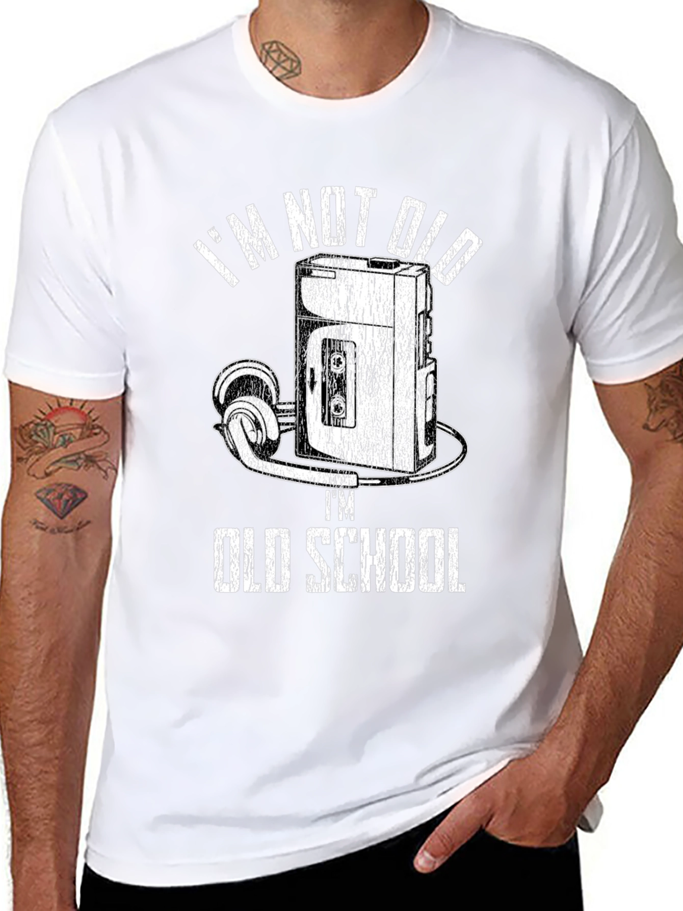 Im Not Old Im Old School Cassette Player T-Shirt
